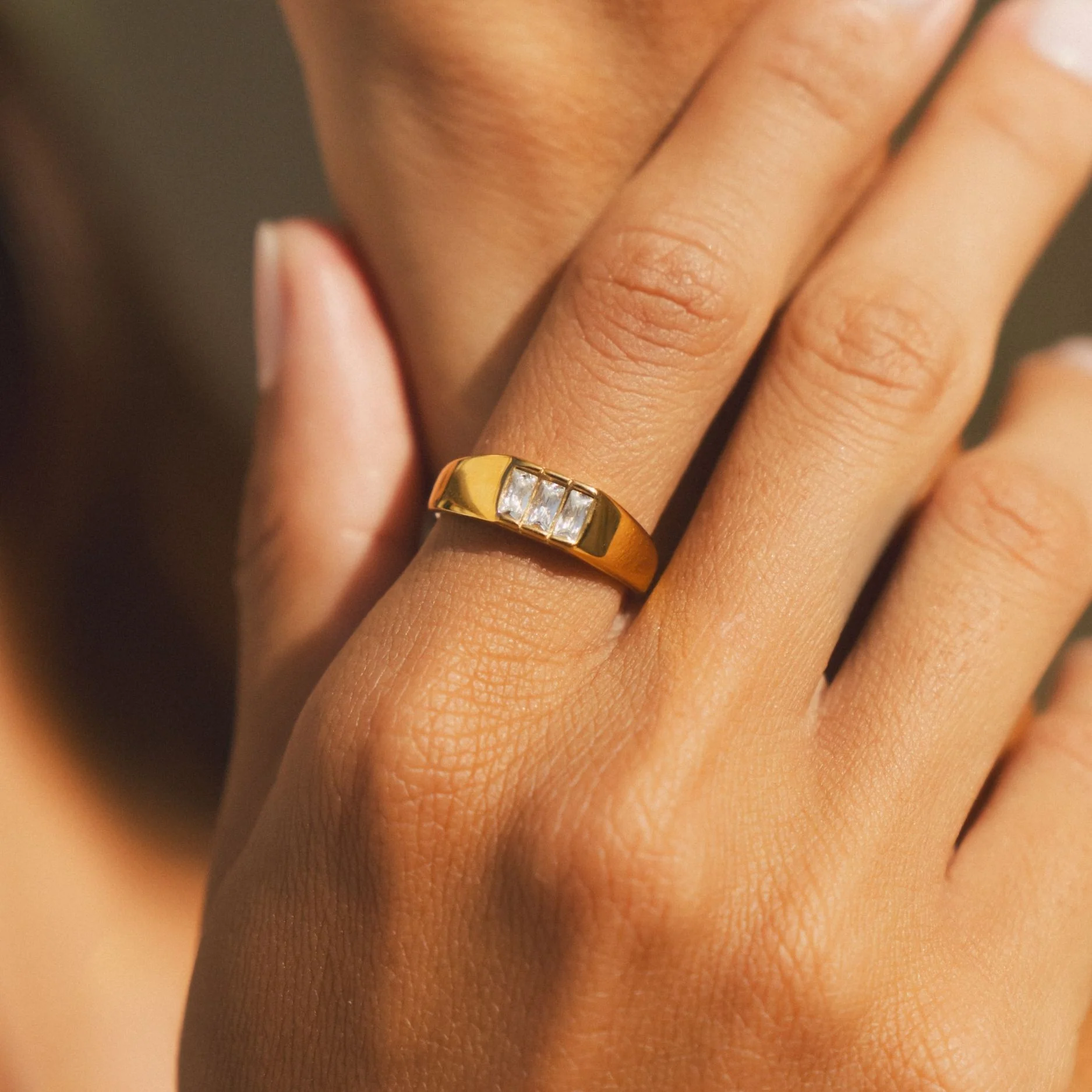 Baguette Signet Ring - Image 4