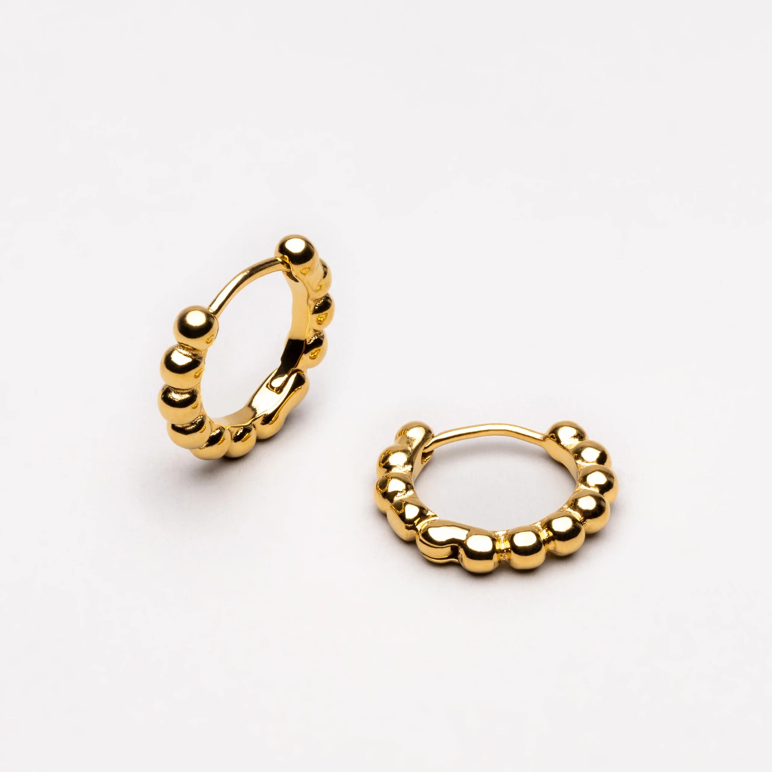 Beaded Hoops Earrings - Image 2