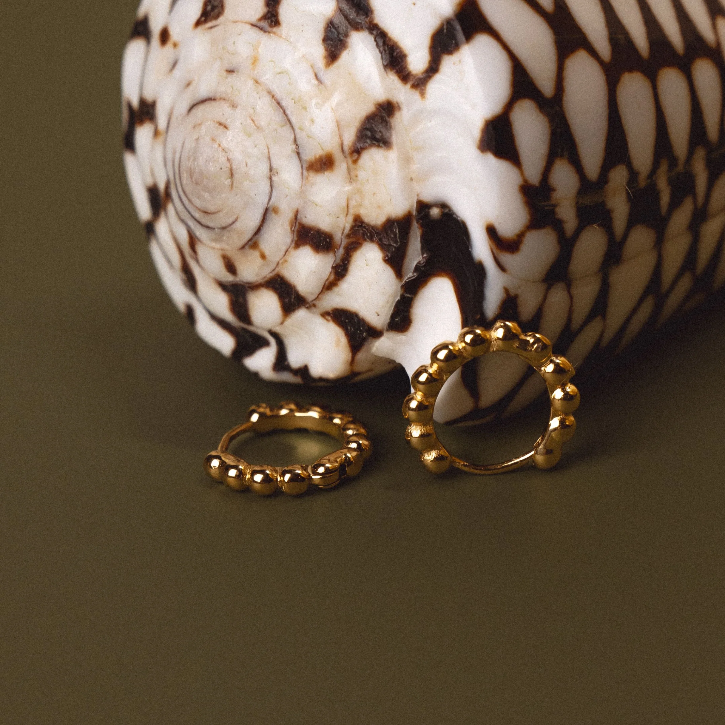 Beaded Hoops Earrings - Image 4