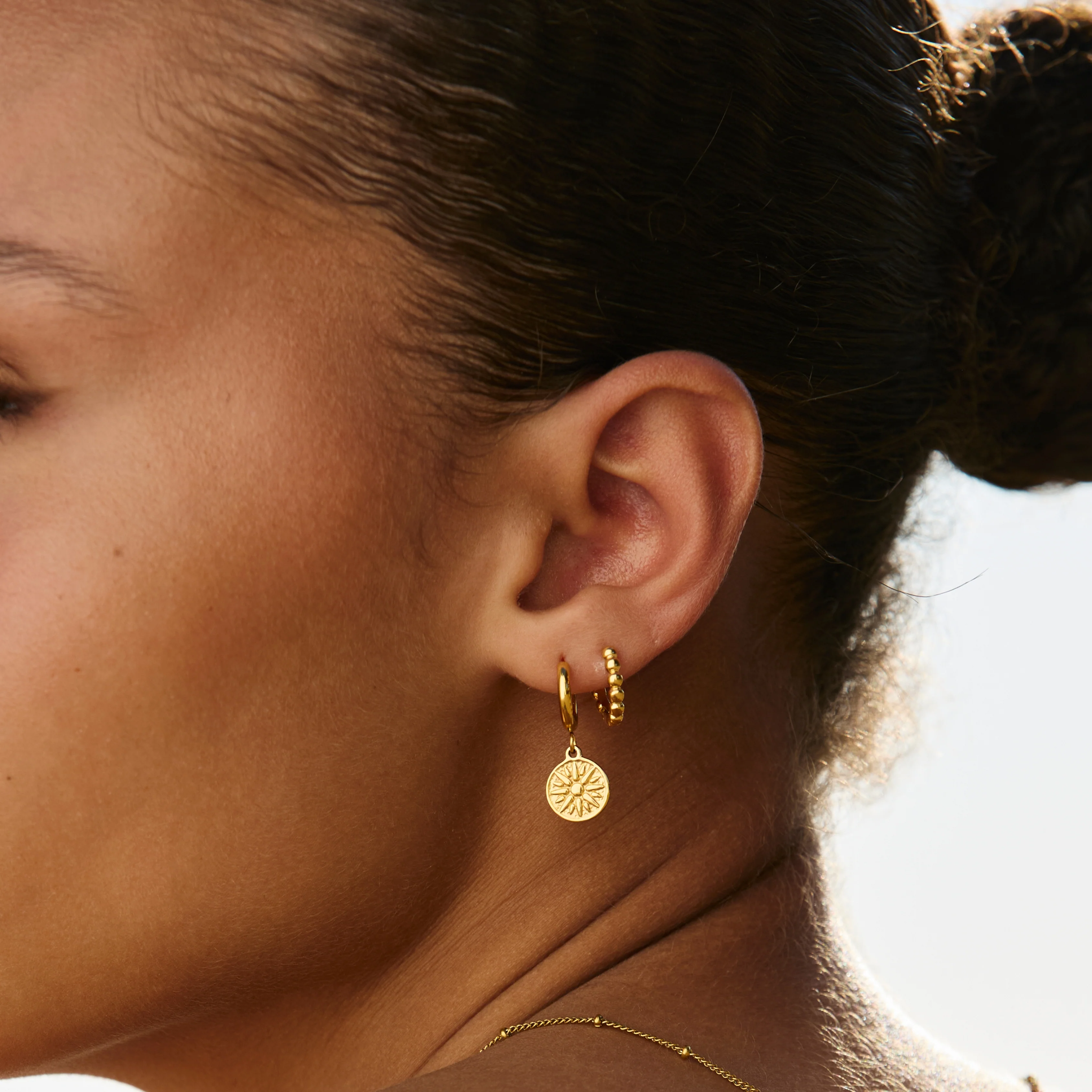 Beaded Hoops Earrings - Image 7