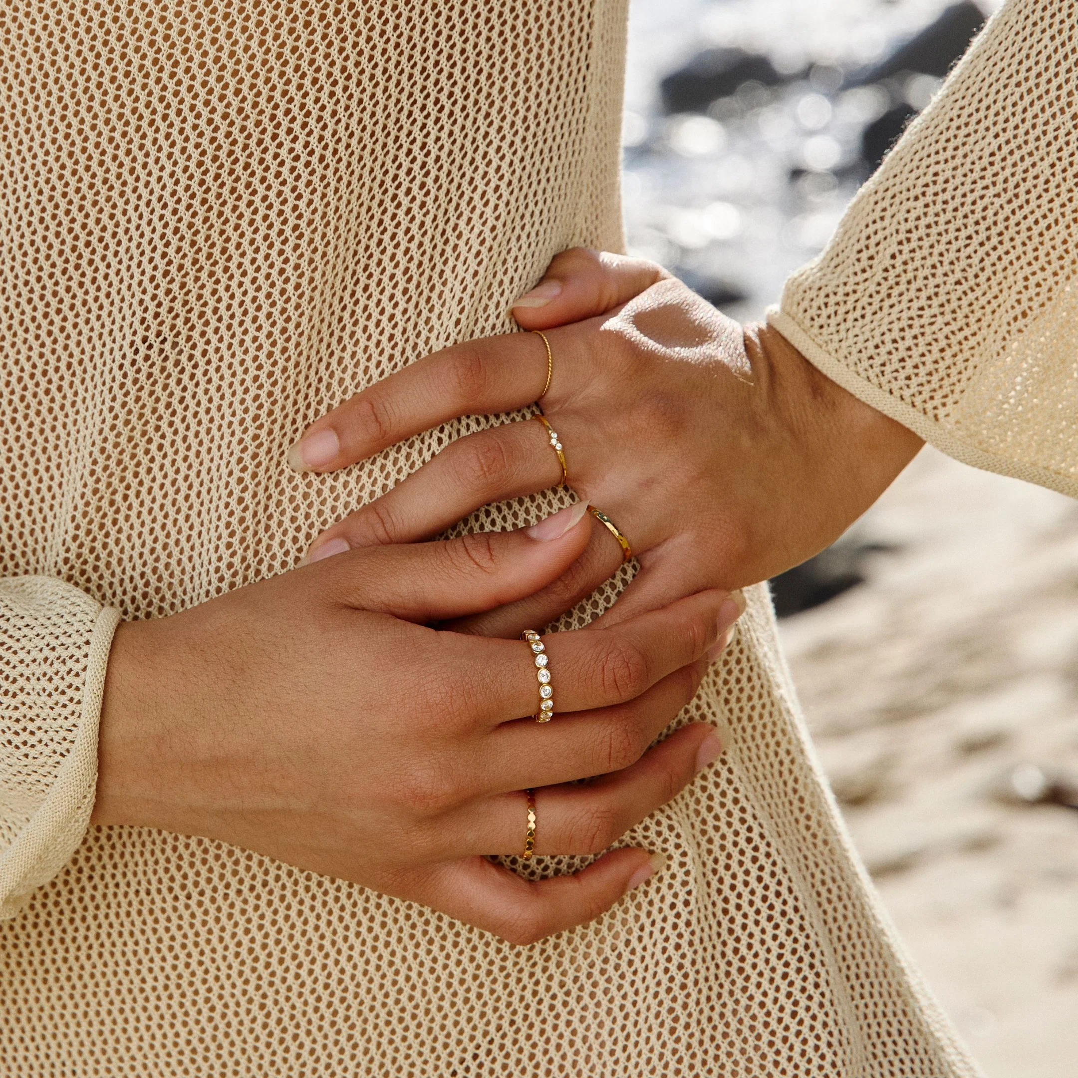 Beaded Sparkly Ring - Image 7