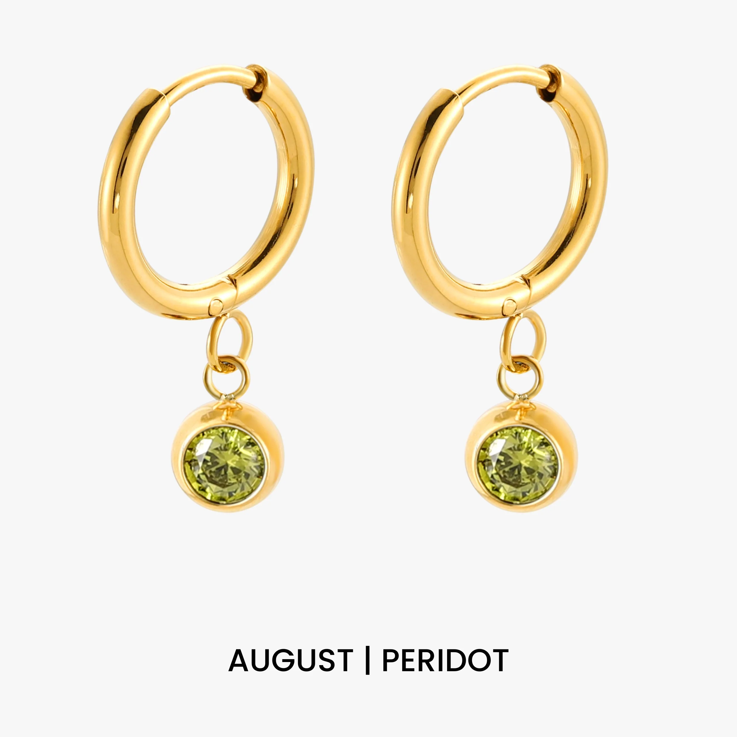 Birthstone Charm Hoops - Image 17
