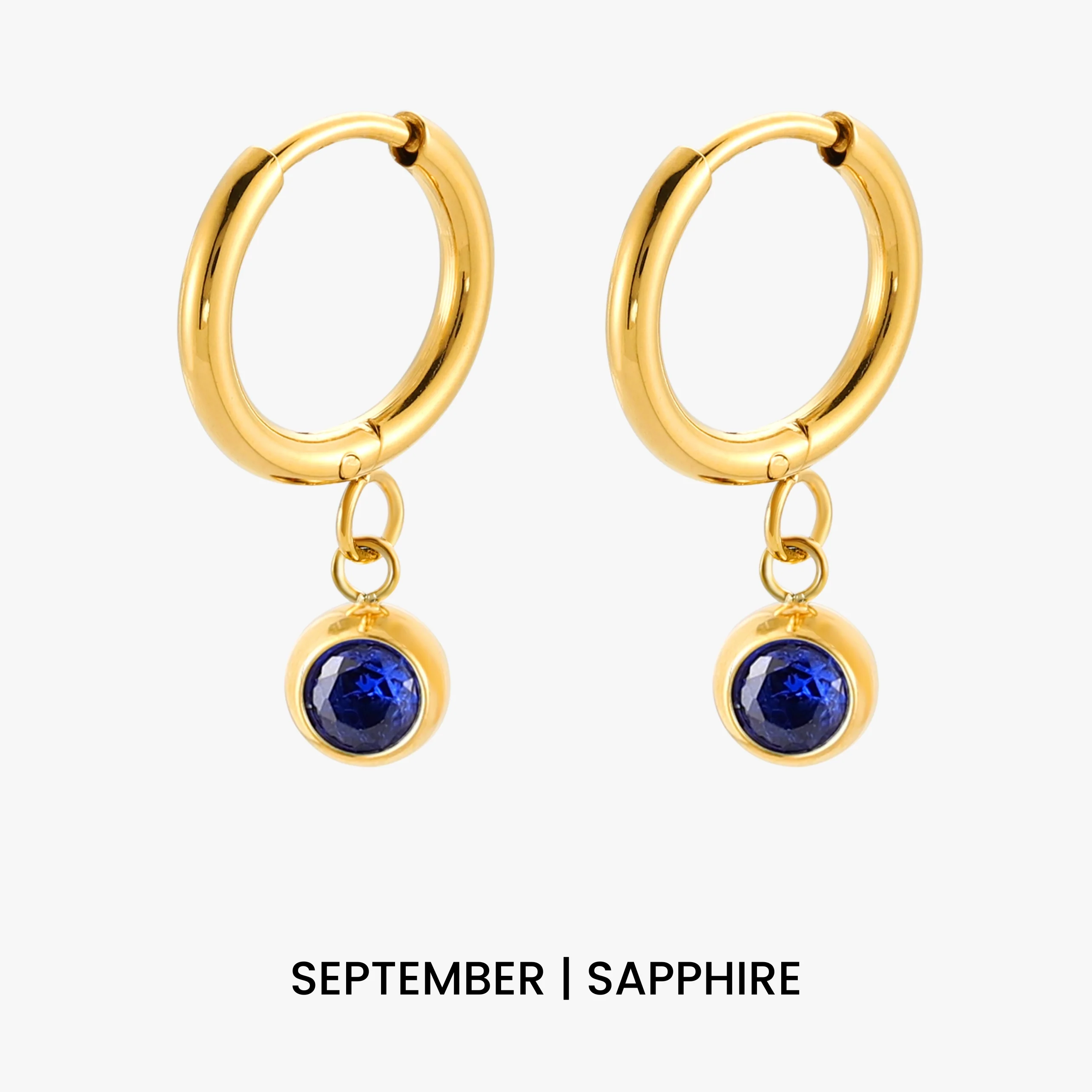 Birthstone Charm Hoops - Image 18