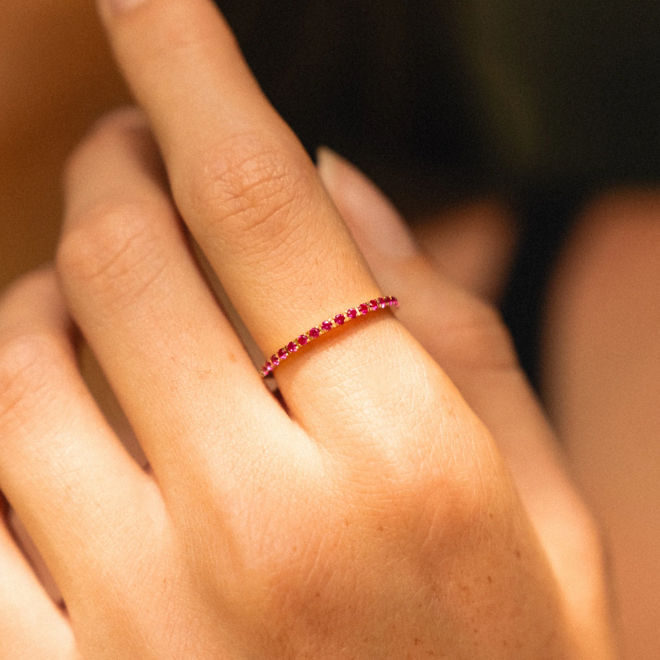 “Bordeaux” Thin Ring - Image 2