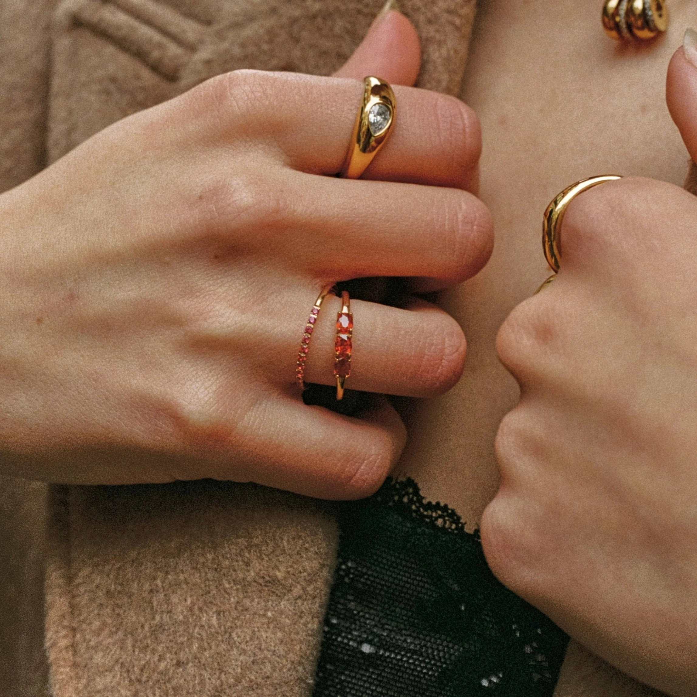 “Bordeaux” Thin Ring - Image 4