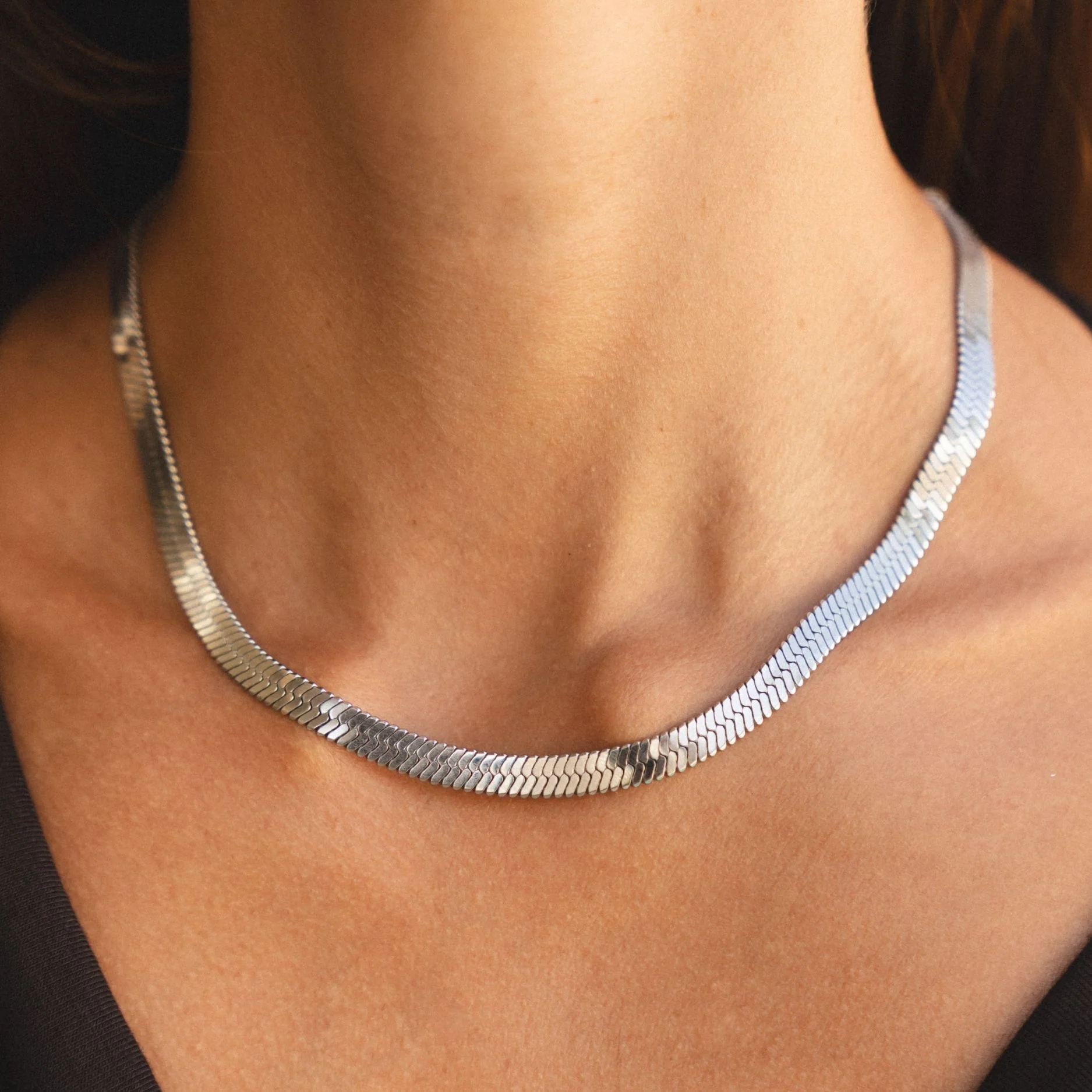 Chunky Herringbone Choker - Image 2