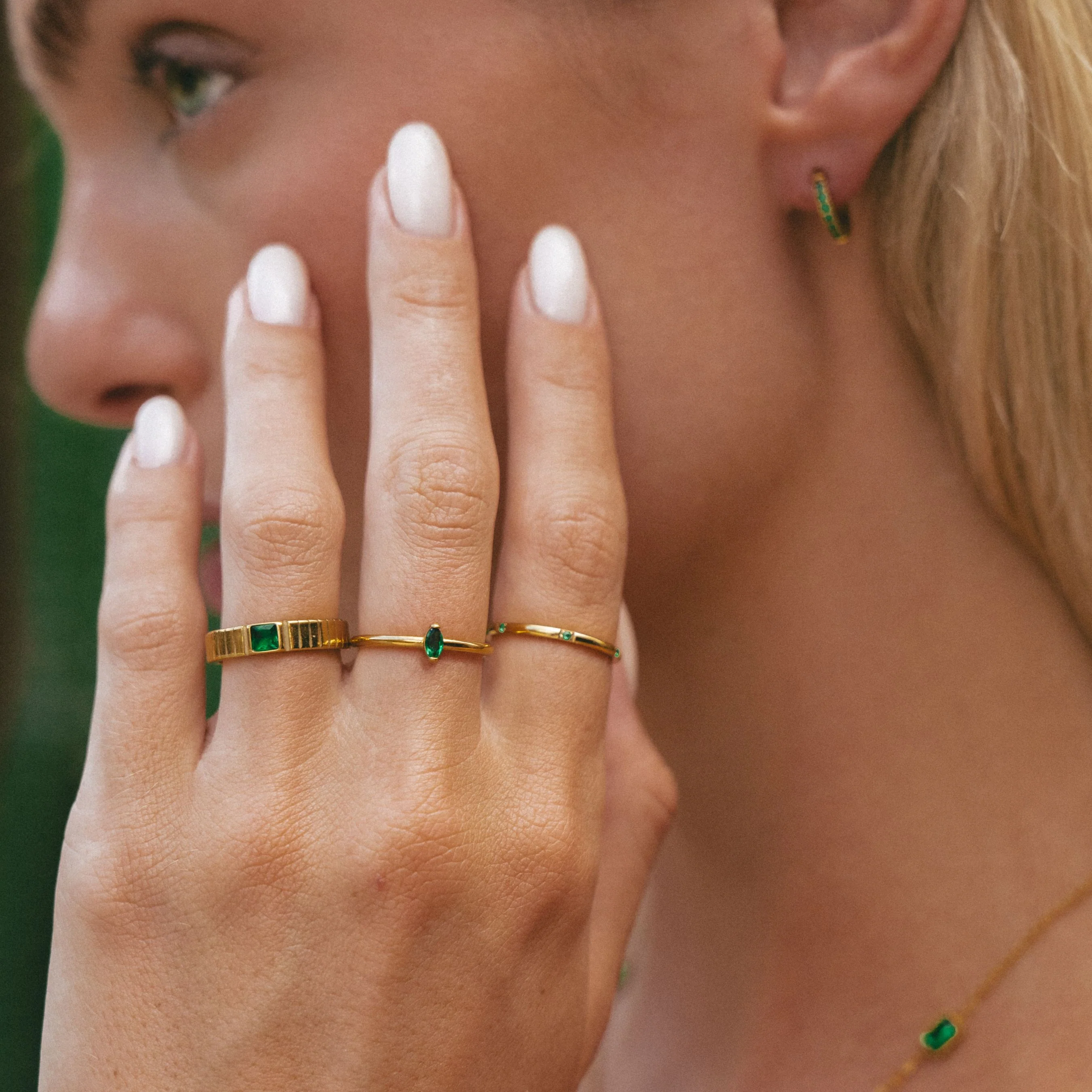 Dainty Emerald Ring - Image 6