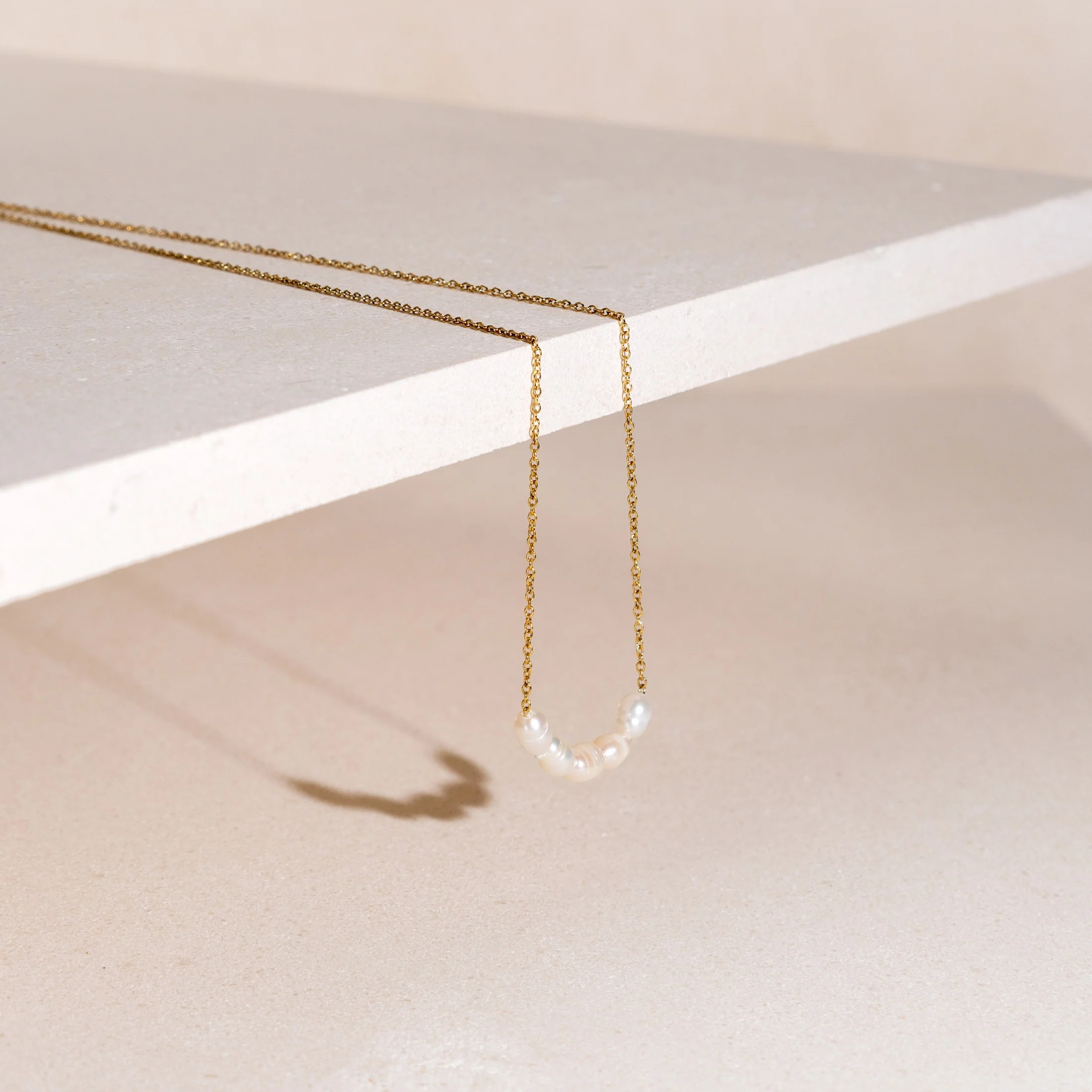 Dainty Freshwater Pearl Necklace - Image 3