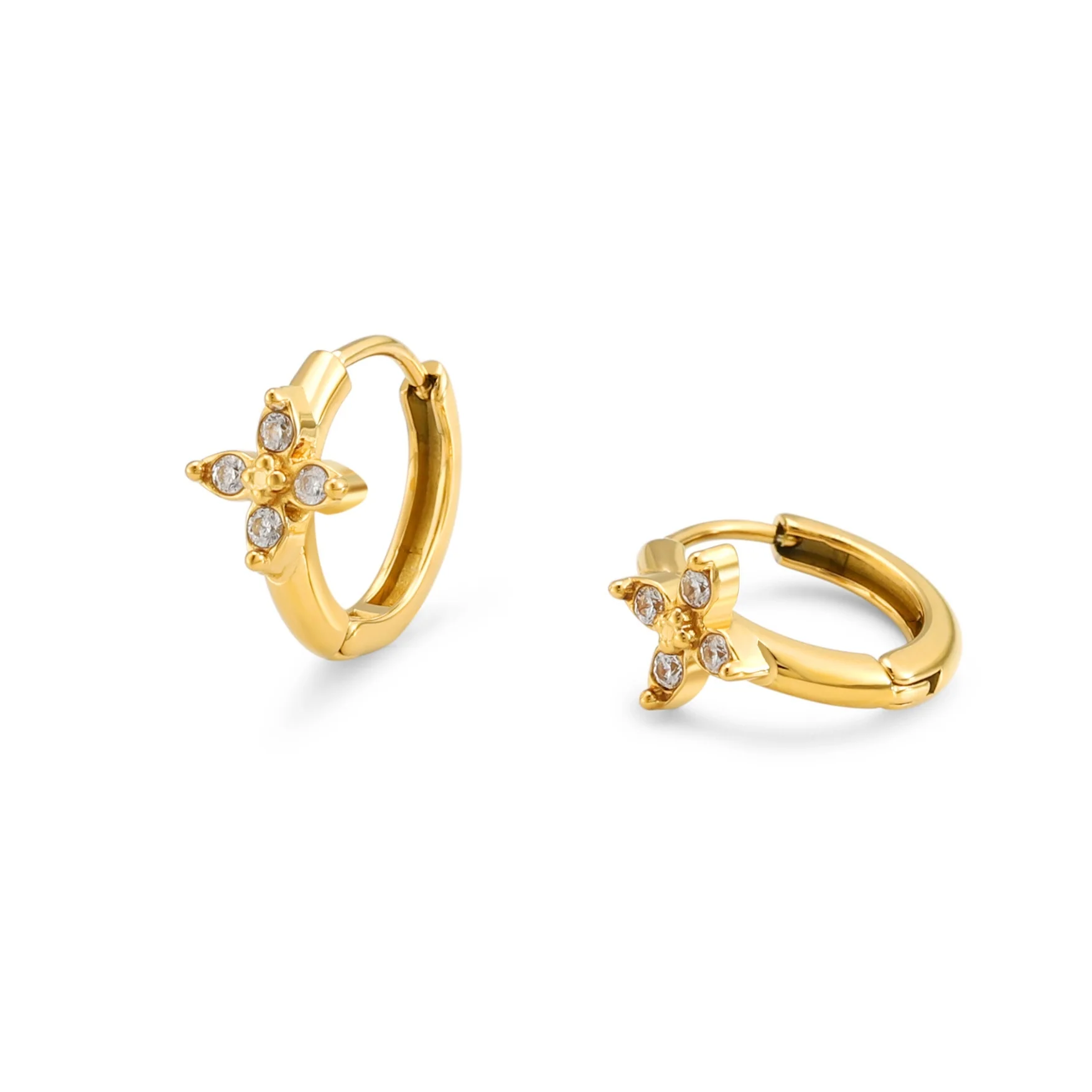 Daisy Hoops Earrings - Image 3