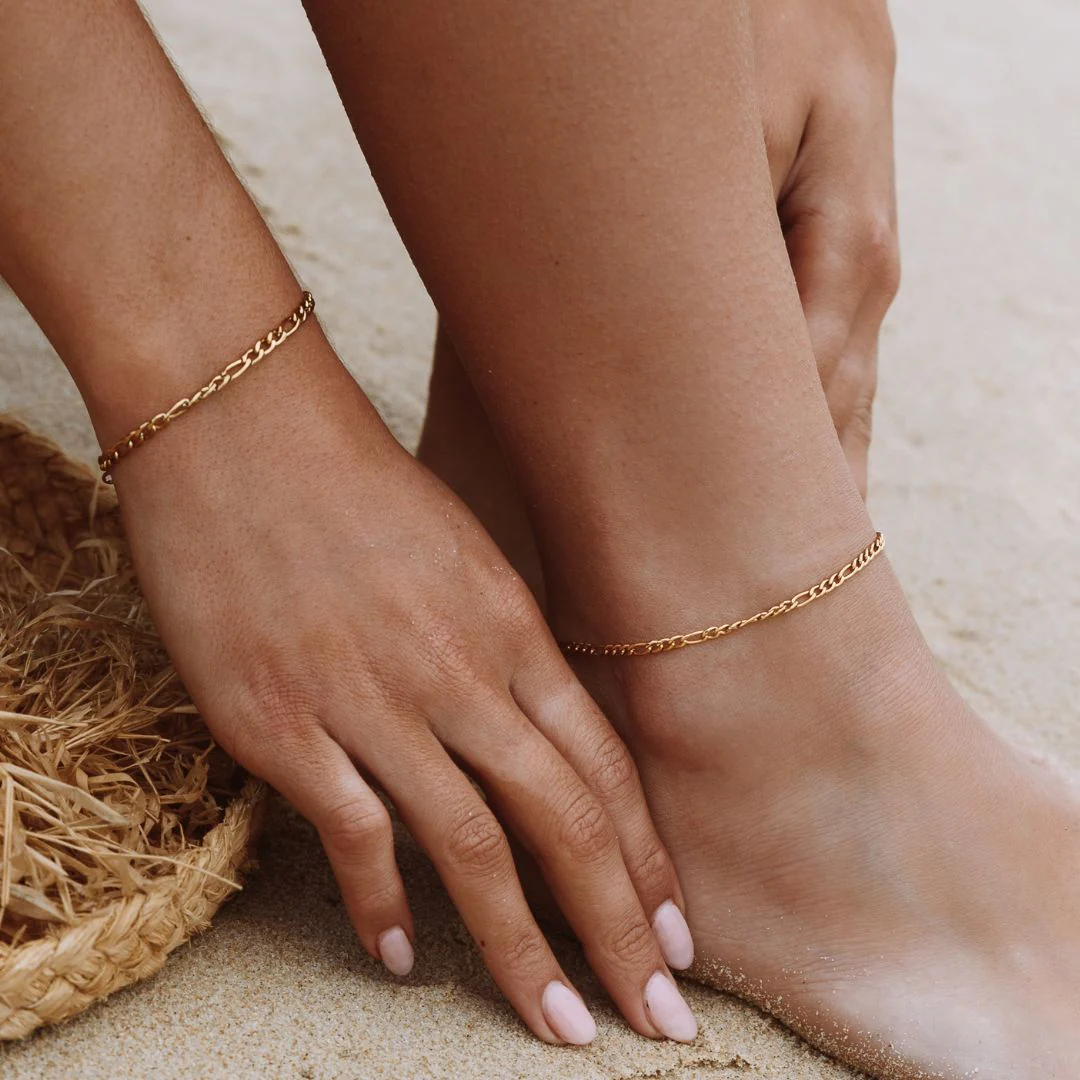 "Amalfi" Figaro Anklet - Image 4