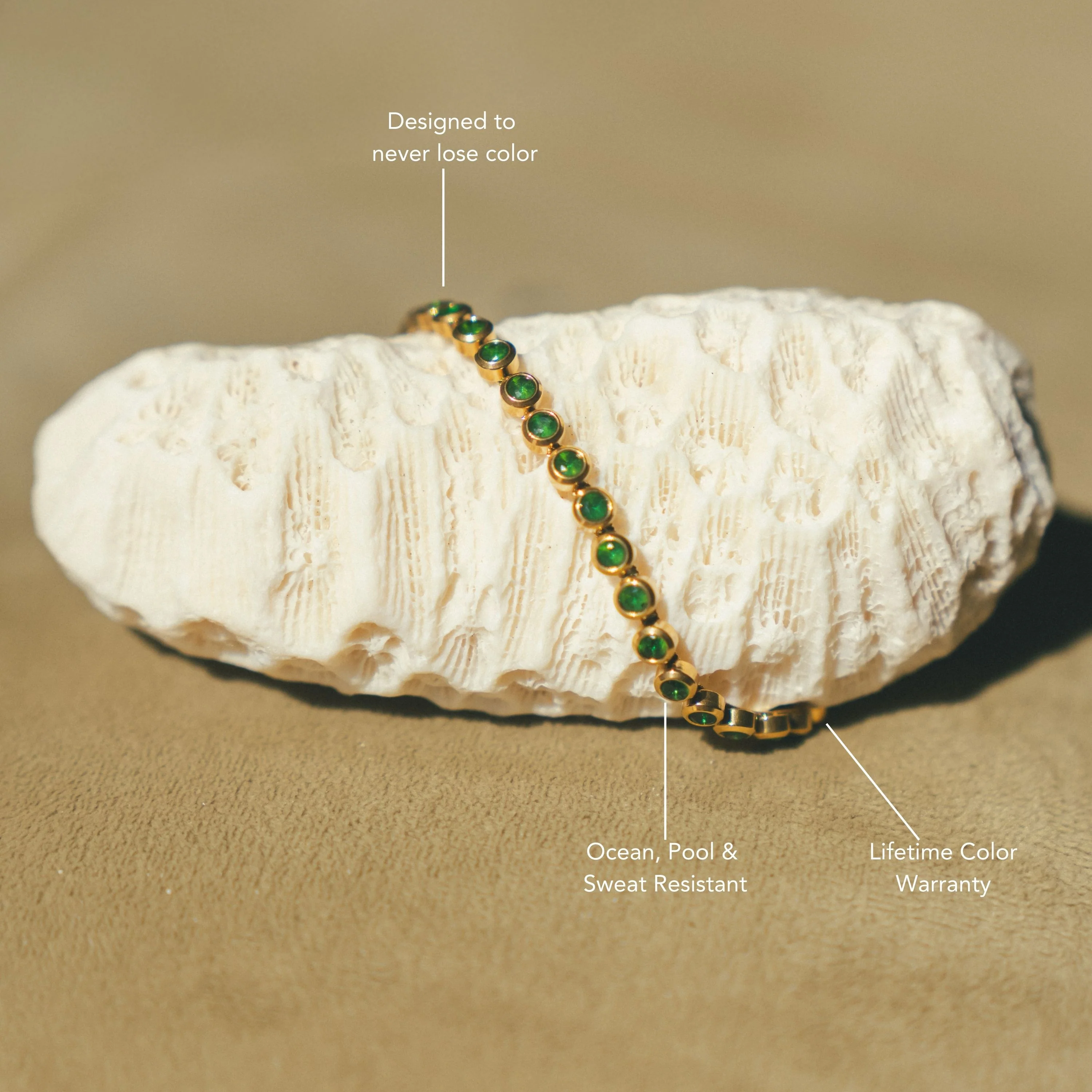Green Tennis Bracelet - Image 5