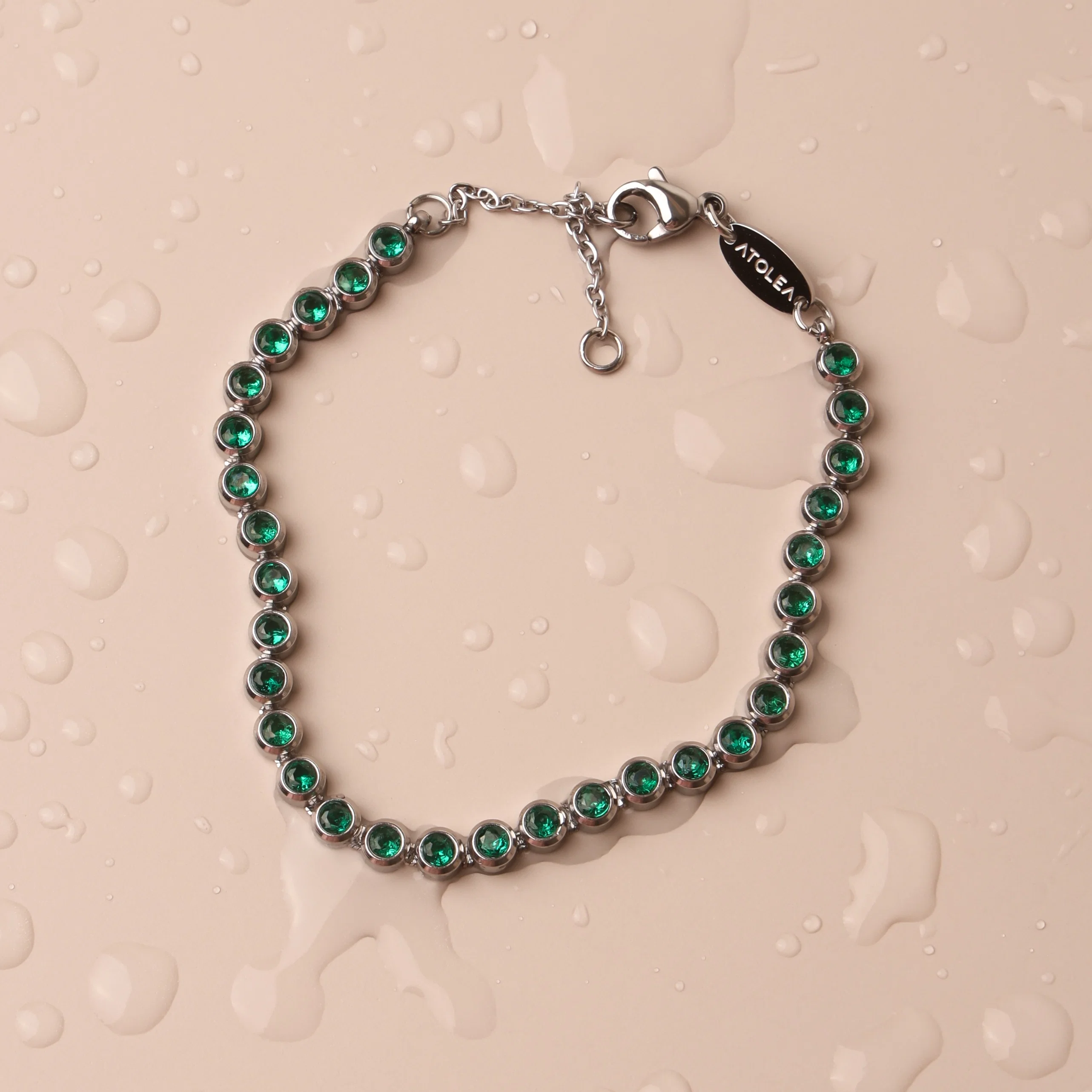 Green Tennis Bracelet - Image 8