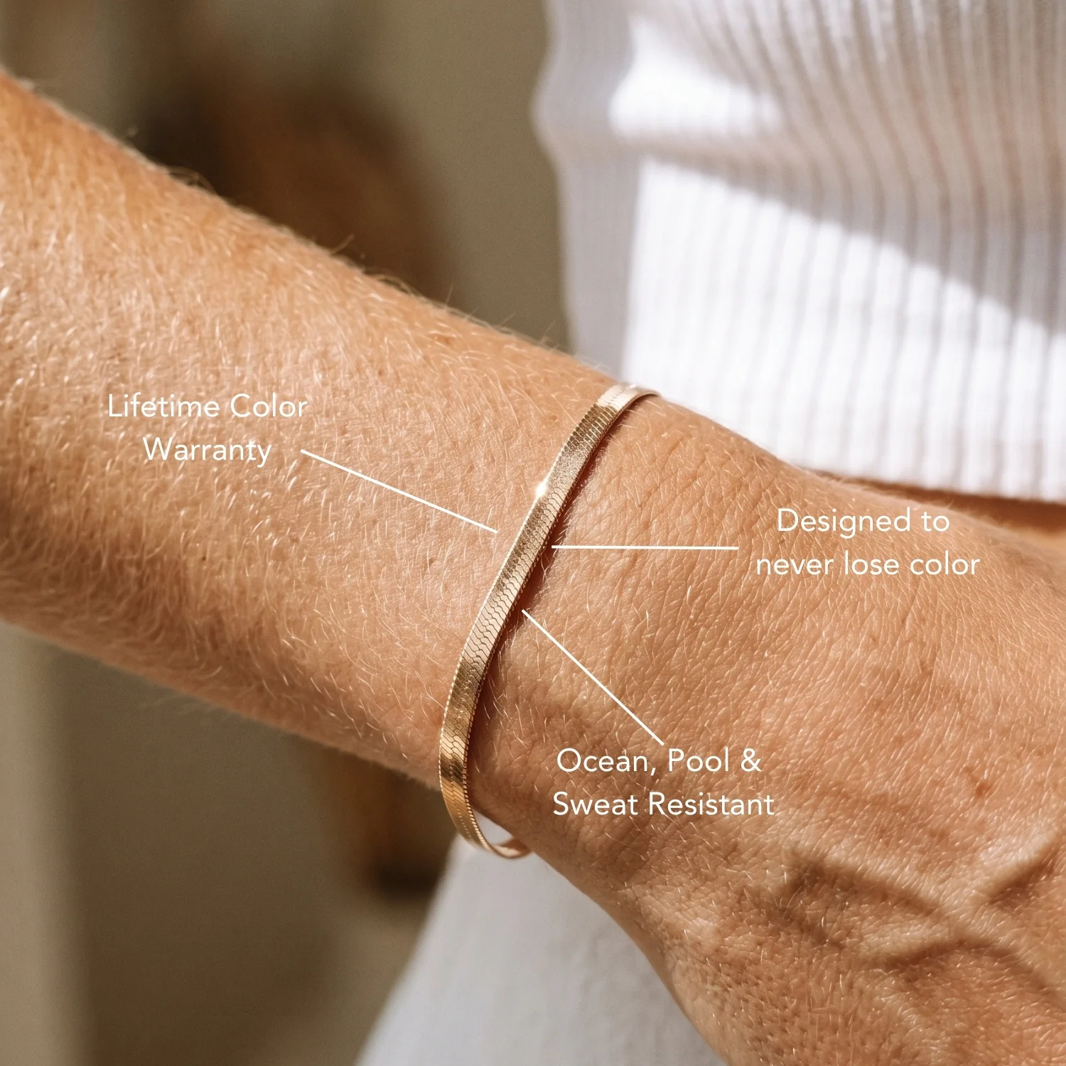 "Kauai" Herringbone Bracelet - Image 7