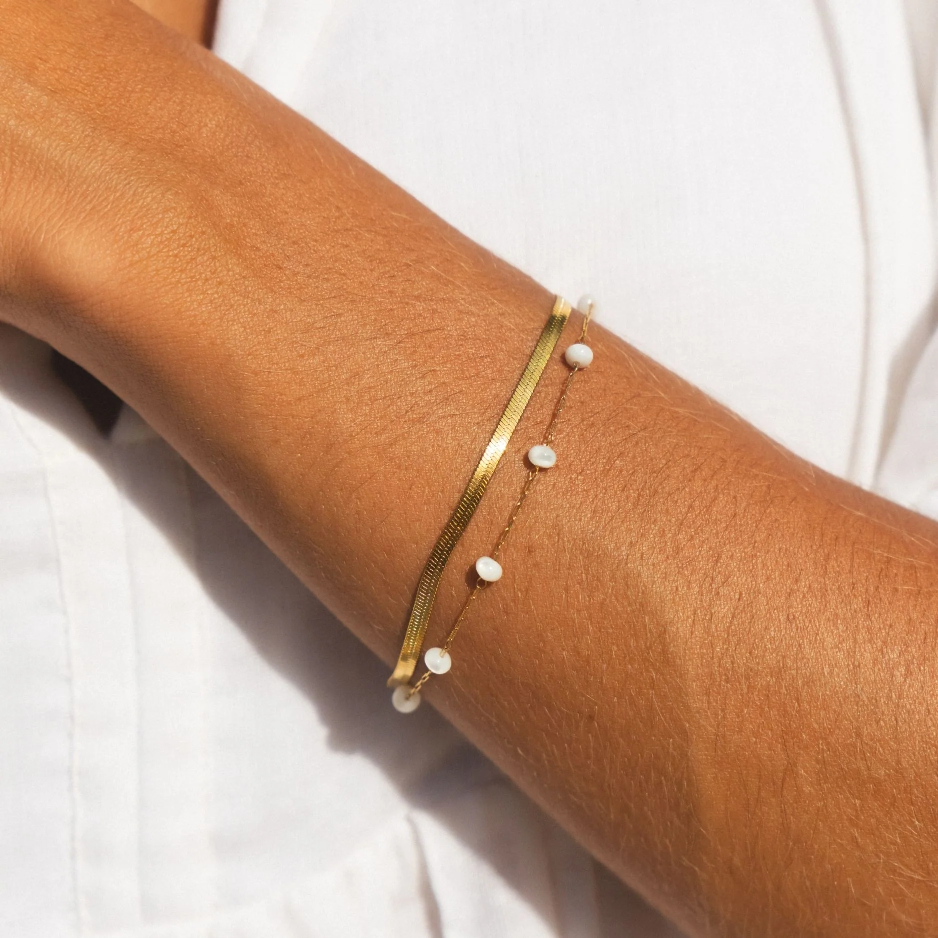 "Santorini" Layered Bracelet - Image 6