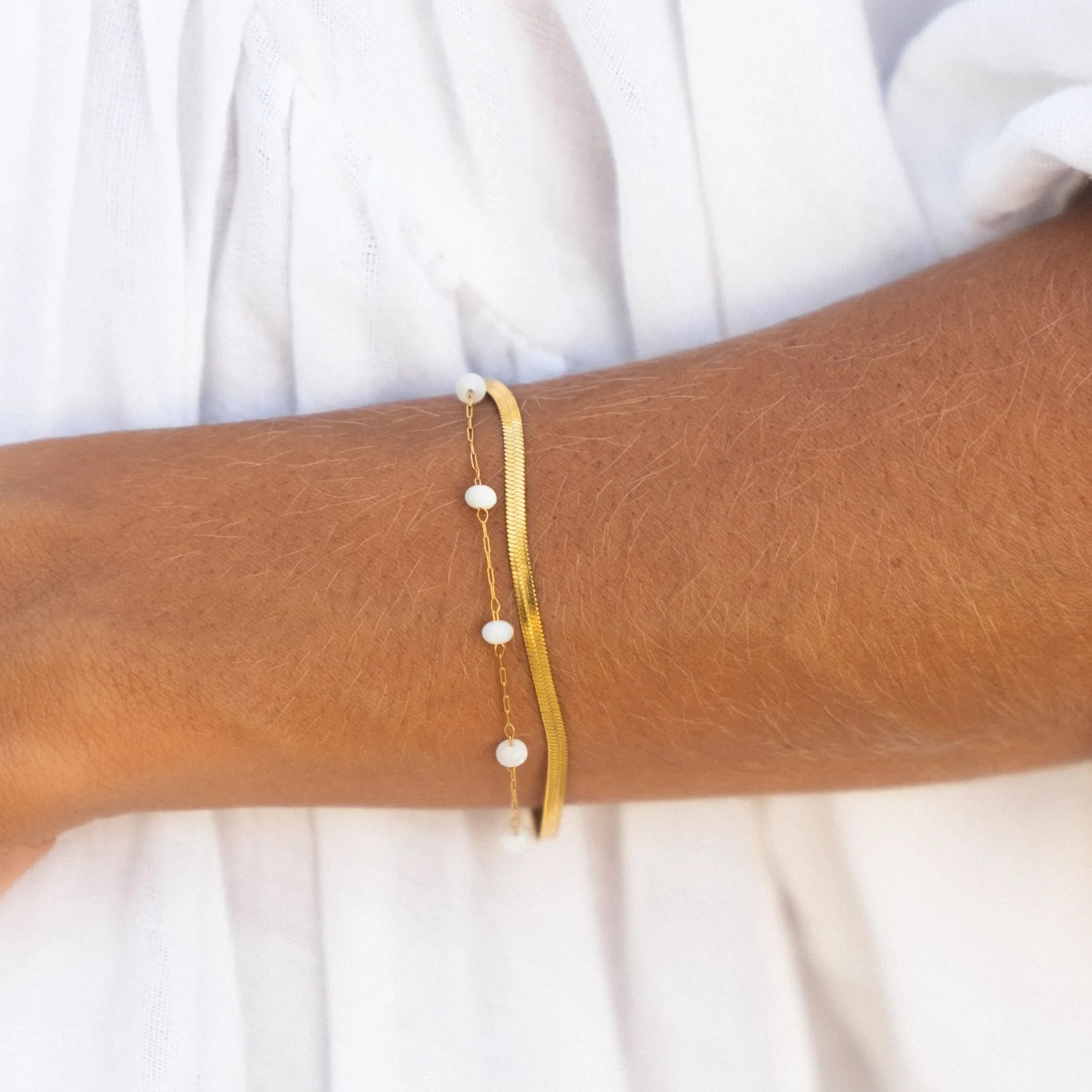 "Santorini" Layered Bracelet - Image 8