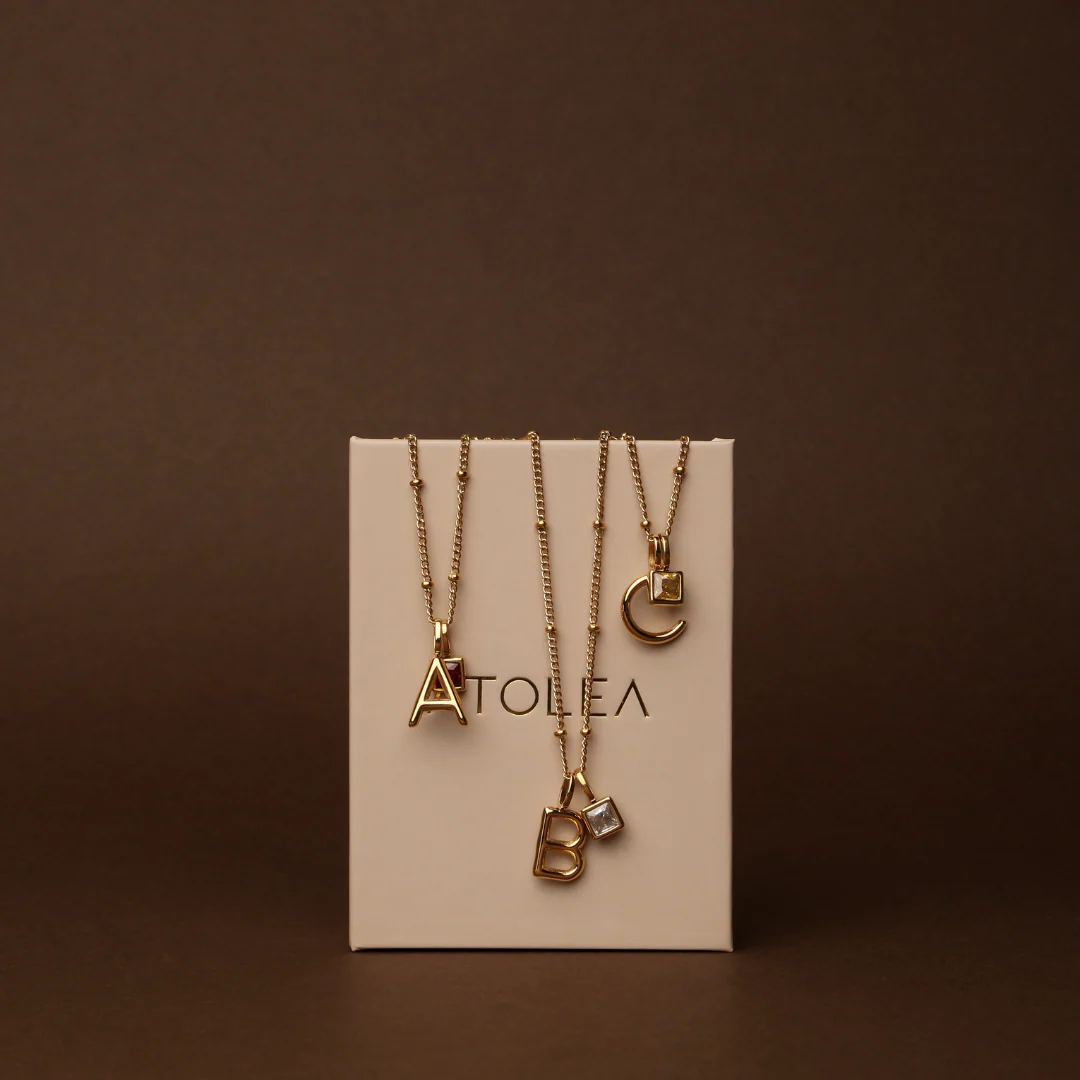 Initial & Birthstone Charm Necklace - Image 23