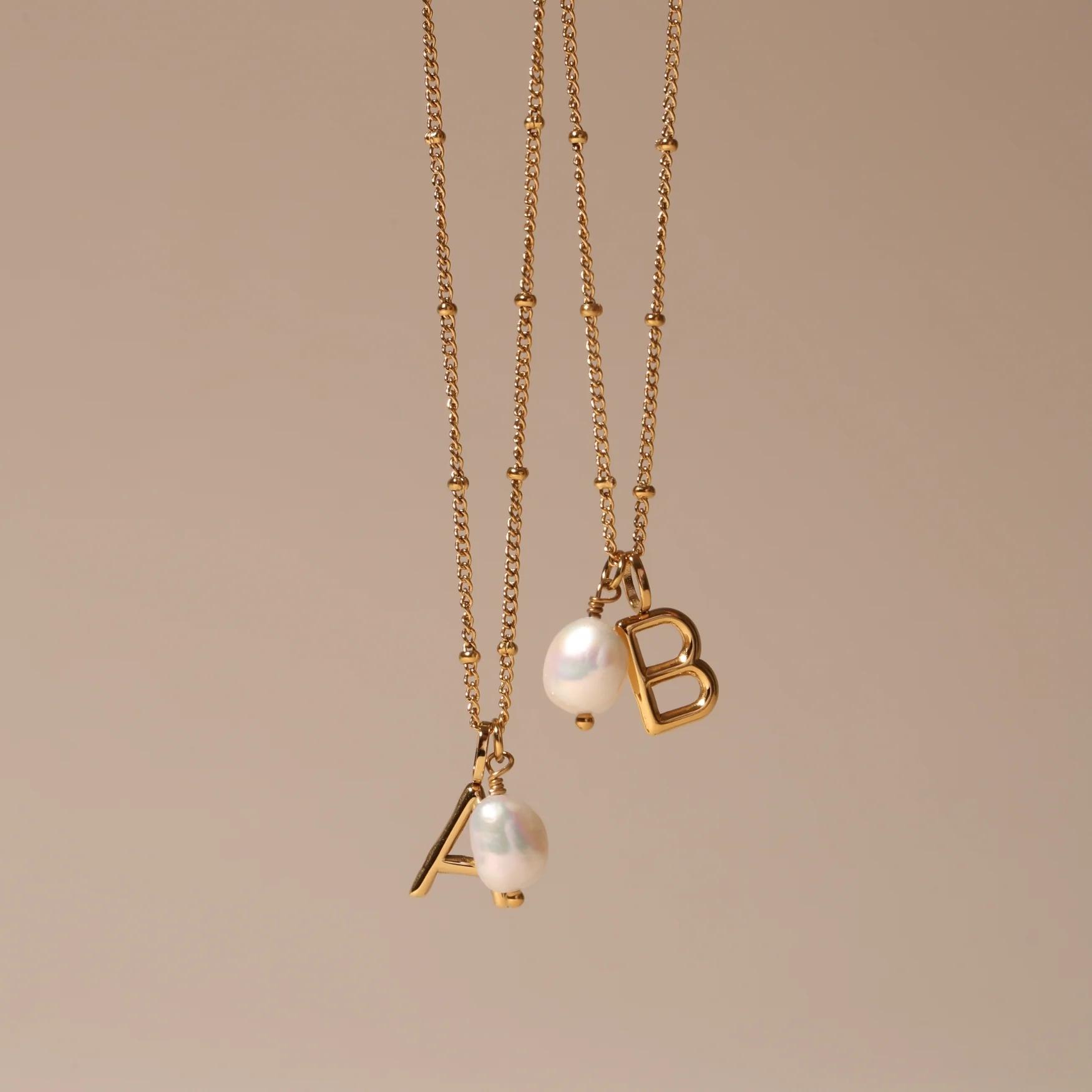 Initial & Pearl Necklace - Image 2