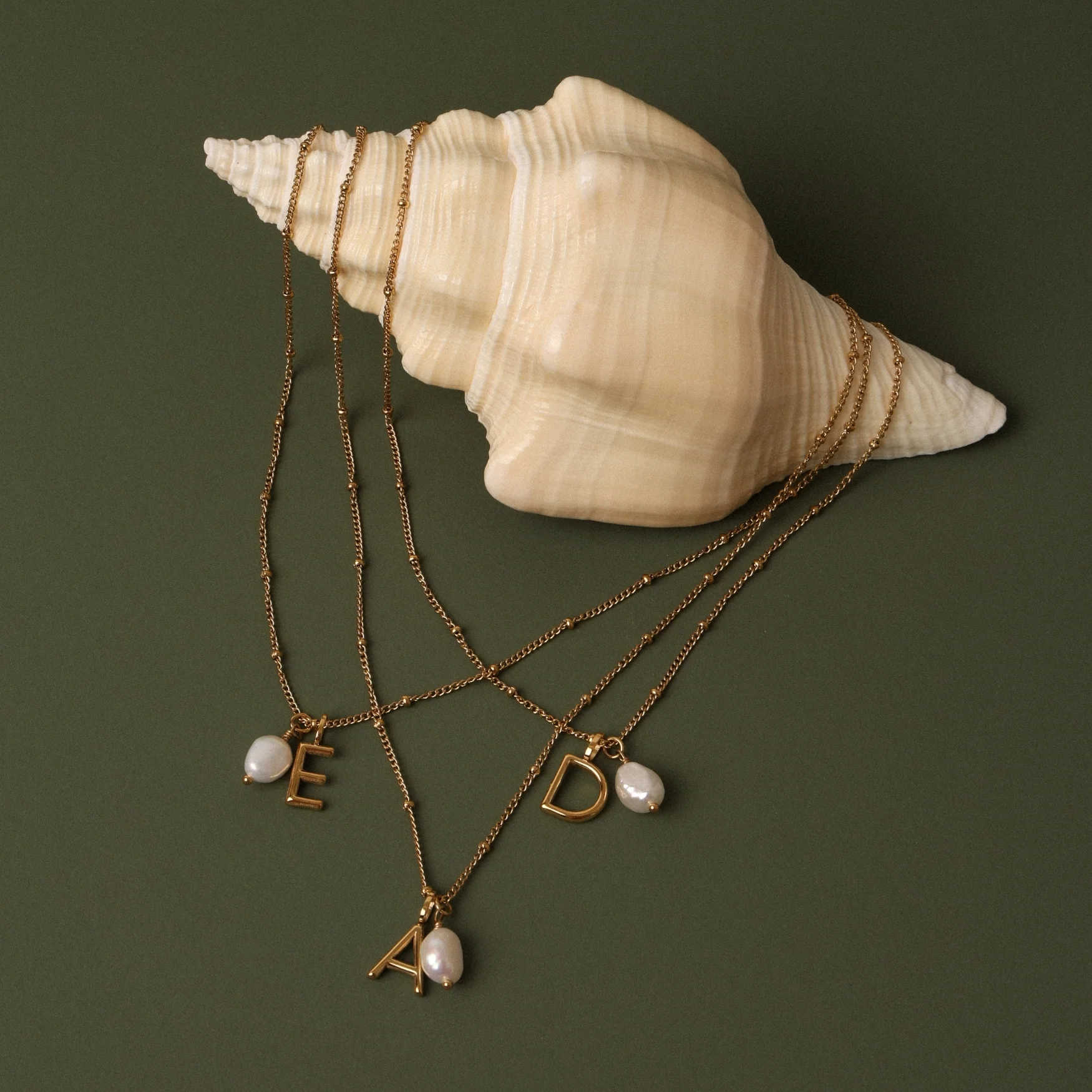 Initial & Pearl Necklace - Image 4