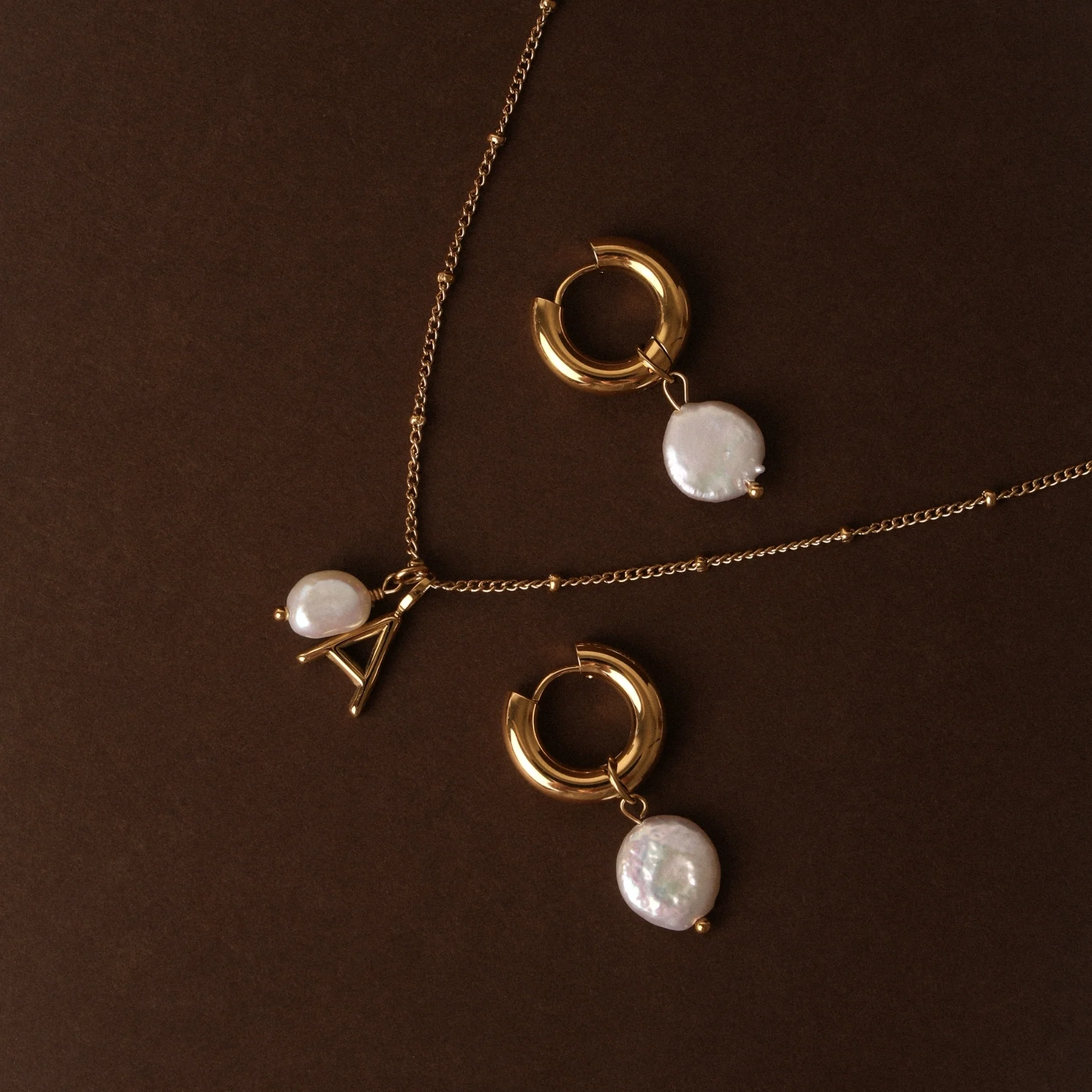 Initial & Pearl Necklace - Image 7
