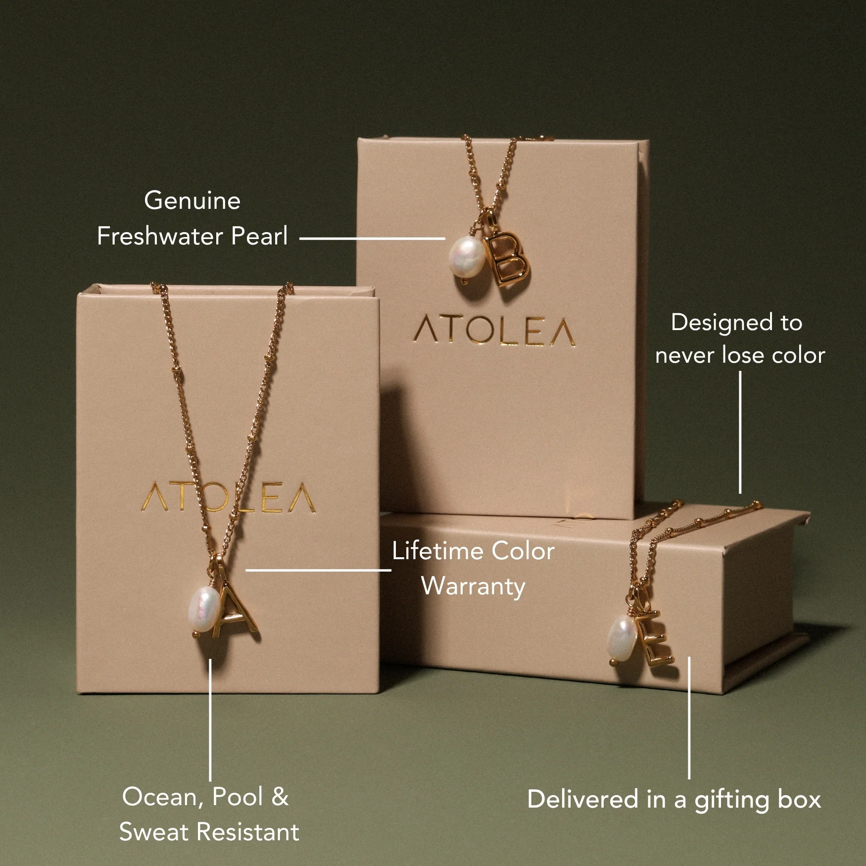 Initial & Pearl Necklace - Image 8
