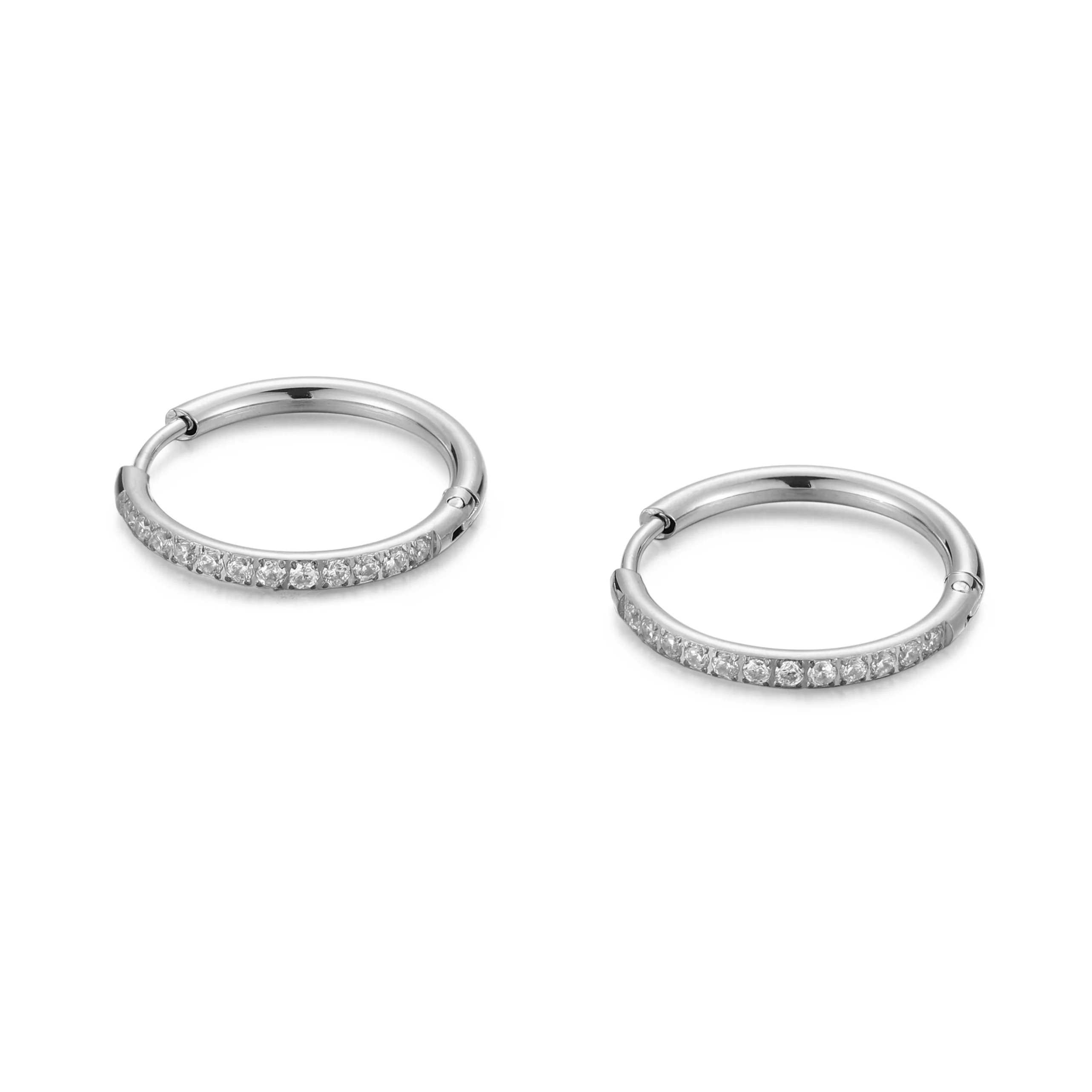 Large Pavé Hoops - Image 10