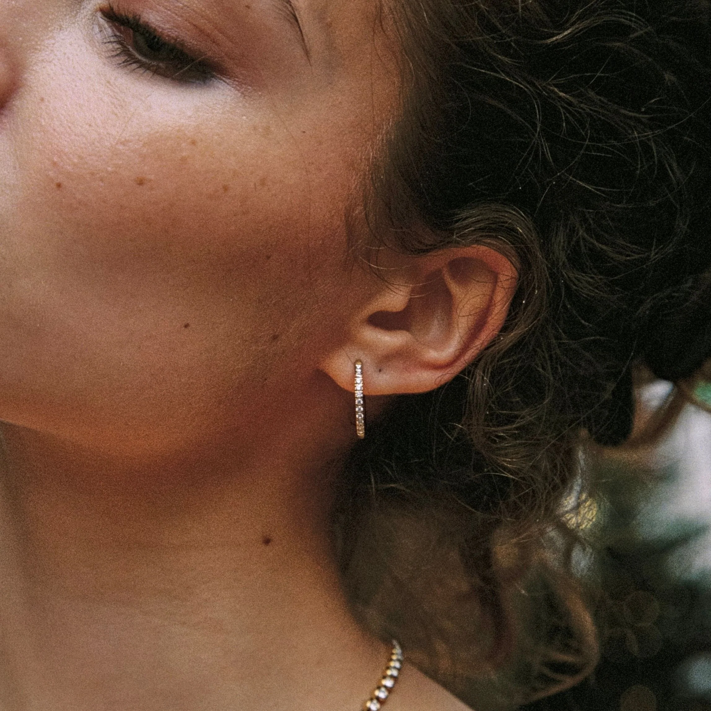 Large Pavé Hoops - Image 4