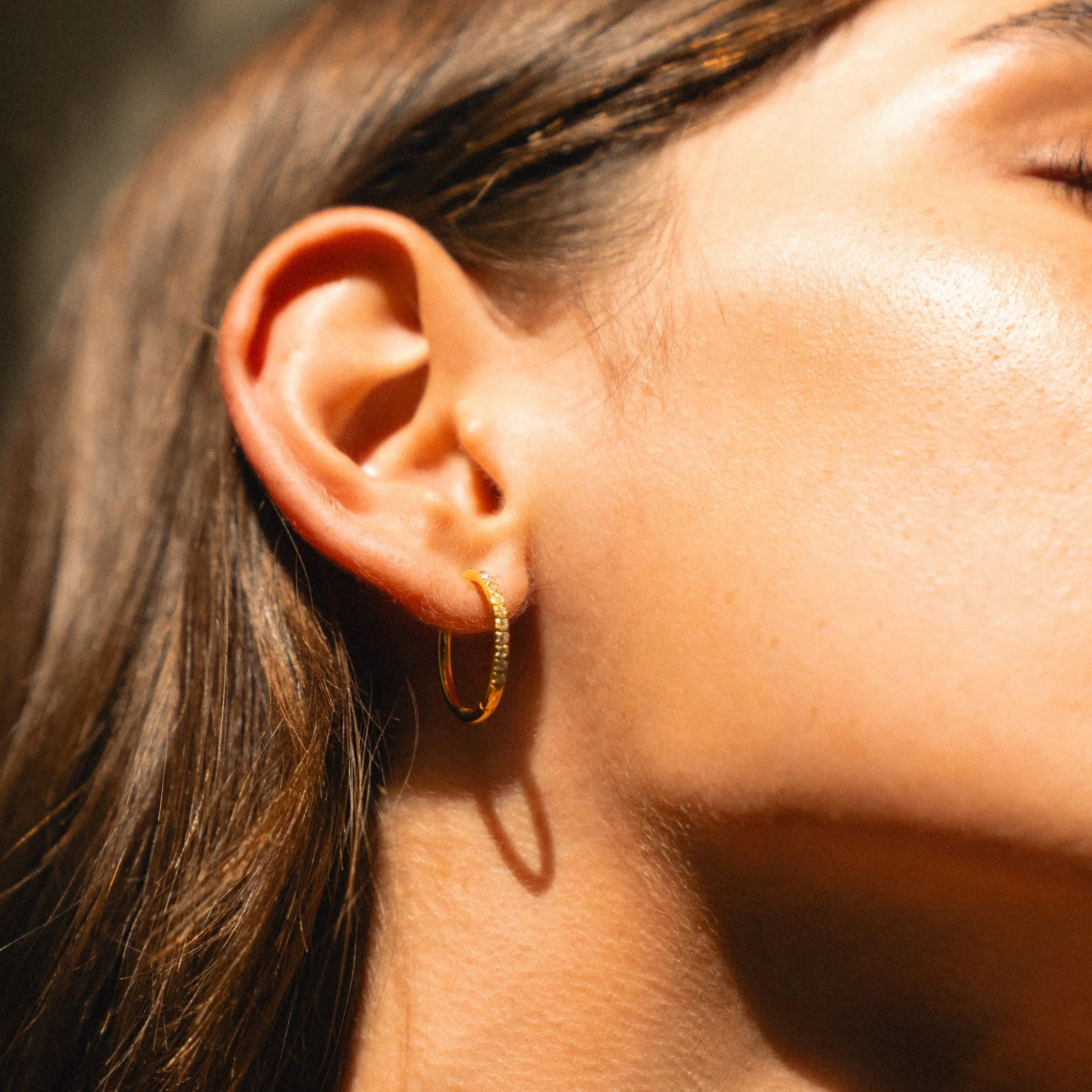 Large Pavé Hoops - Image 5