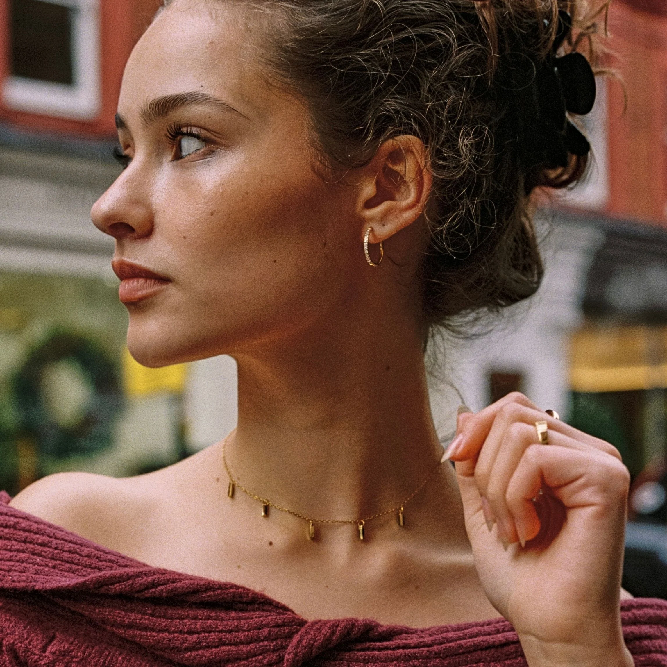 Large Pavé Hoops - Image 6