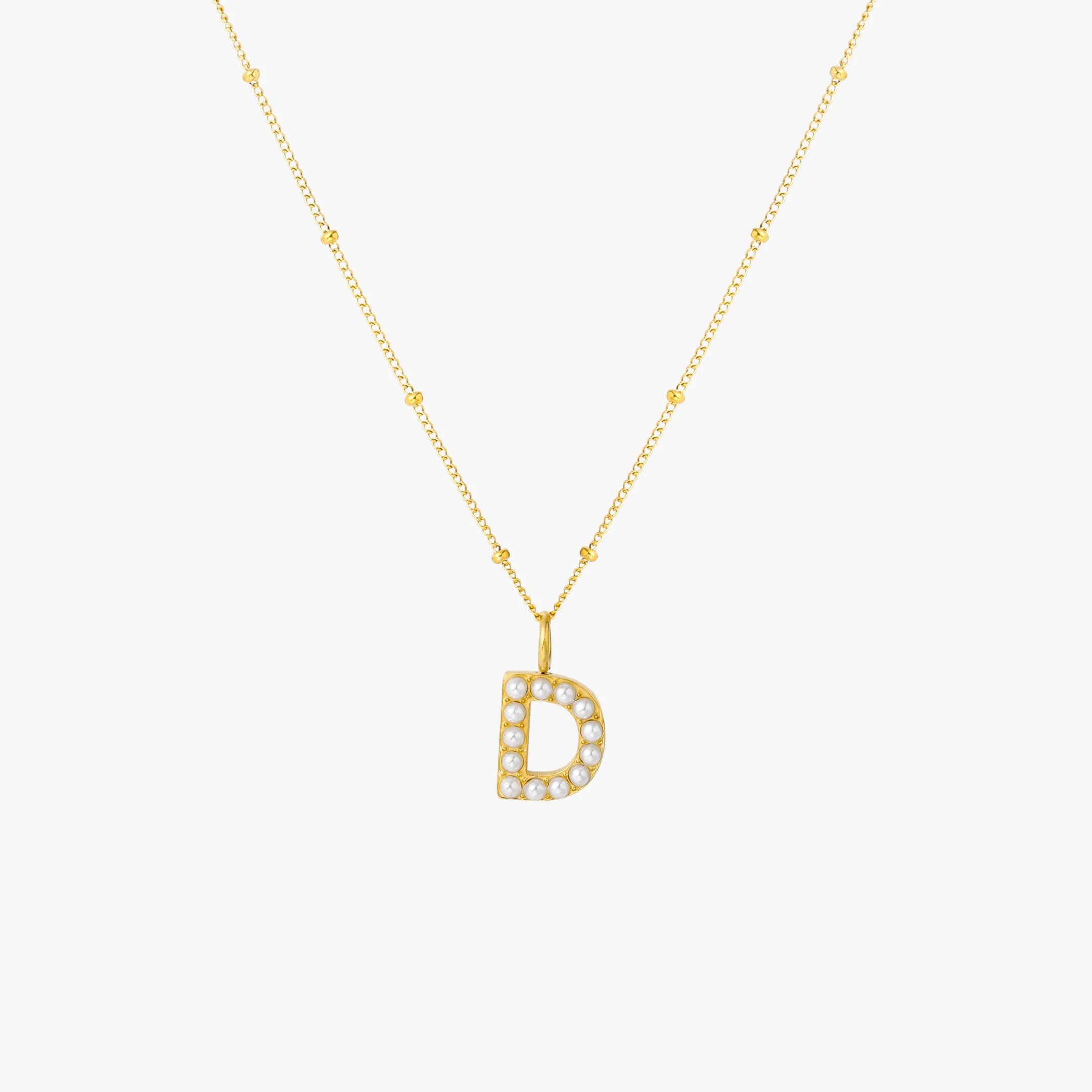 Pearl Initial Necklace - Image 12