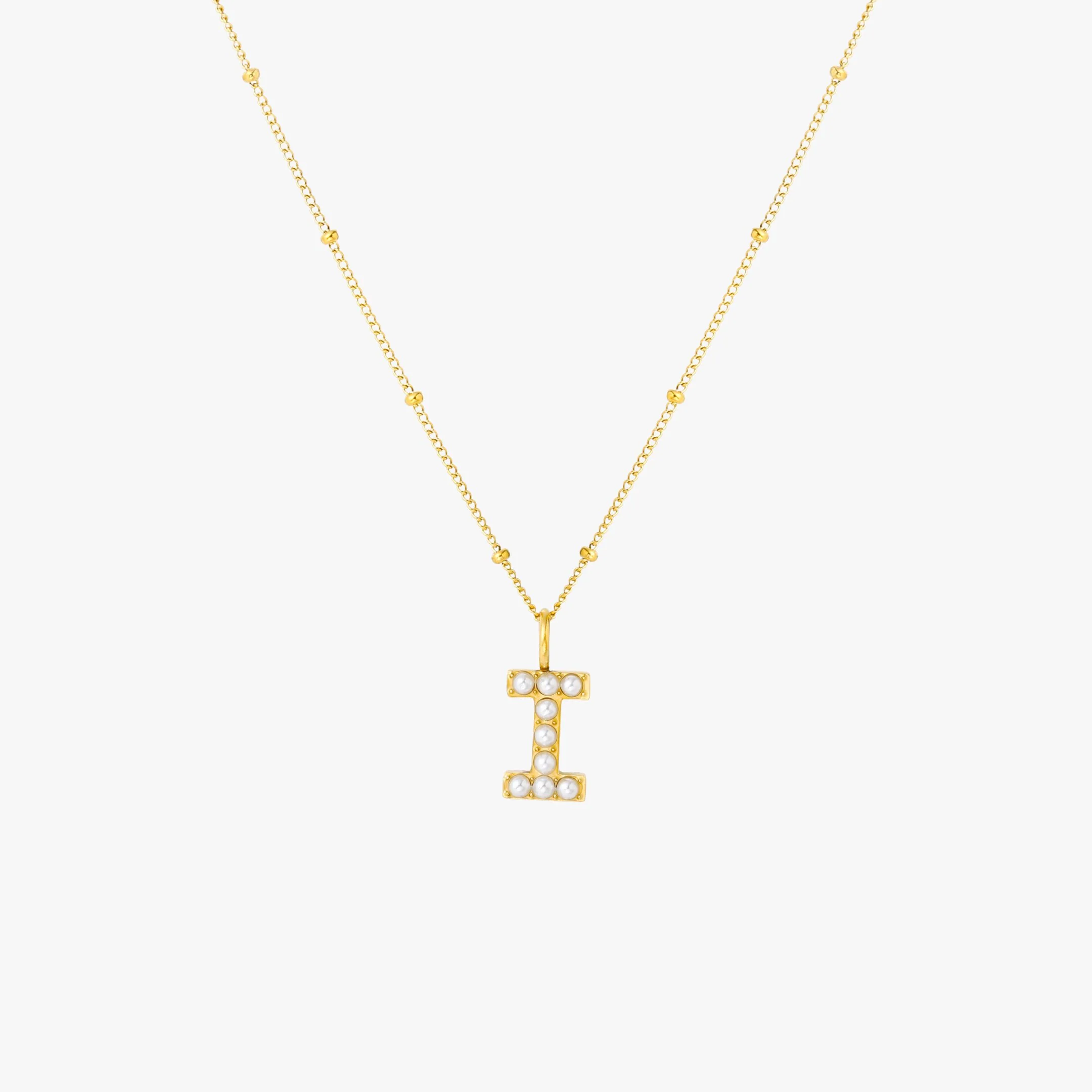 Pearl Initial Necklace - Image 17