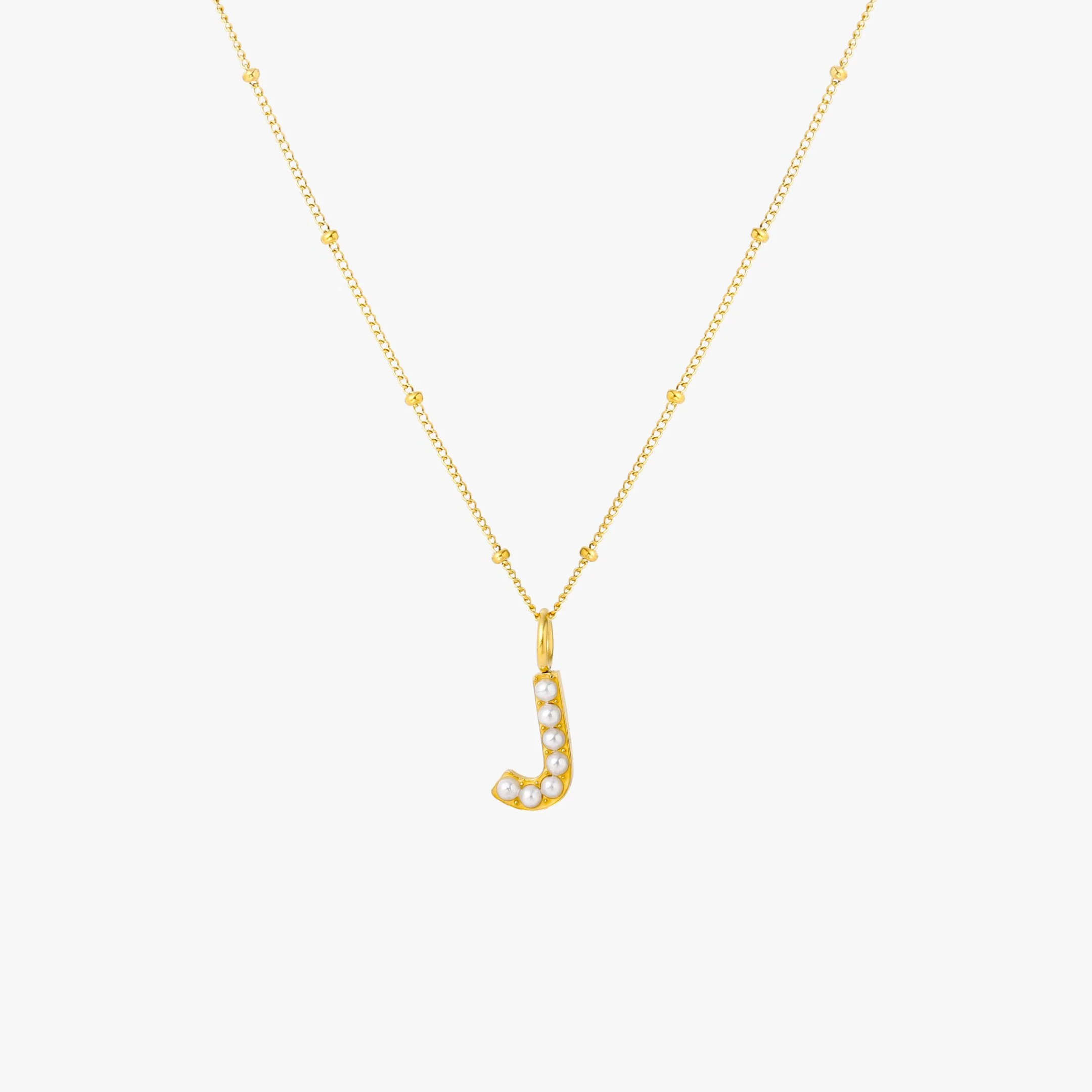 Pearl Initial Necklace - Image 18