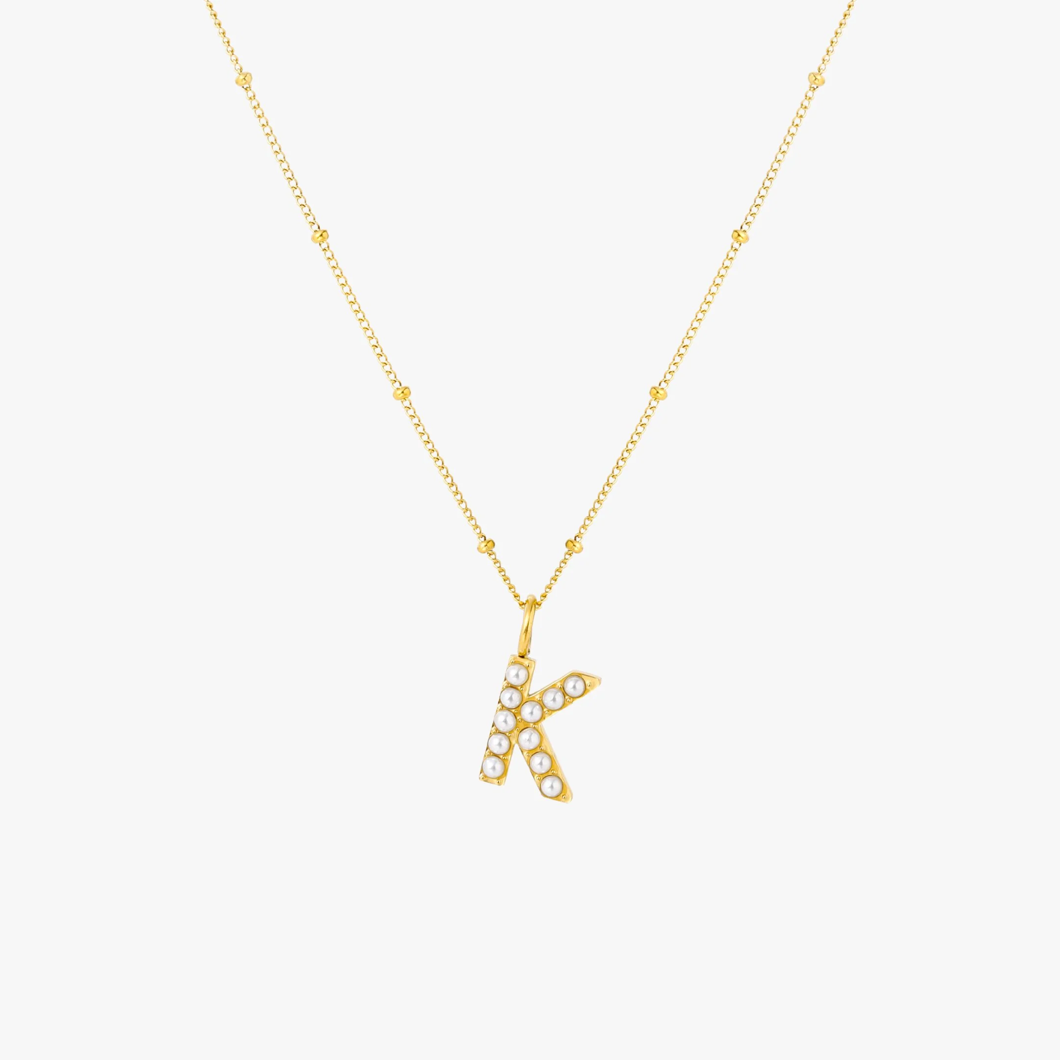 Pearl Initial Necklace - Image 19