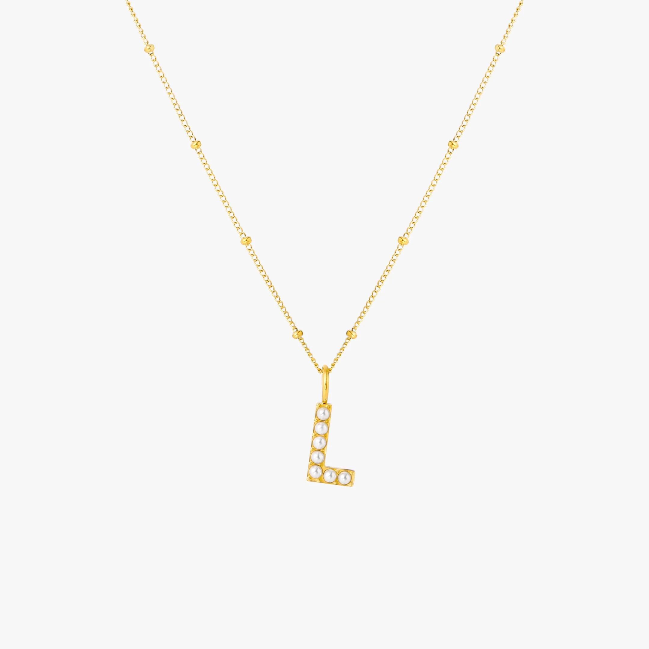 Pearl Initial Necklace - Image 20