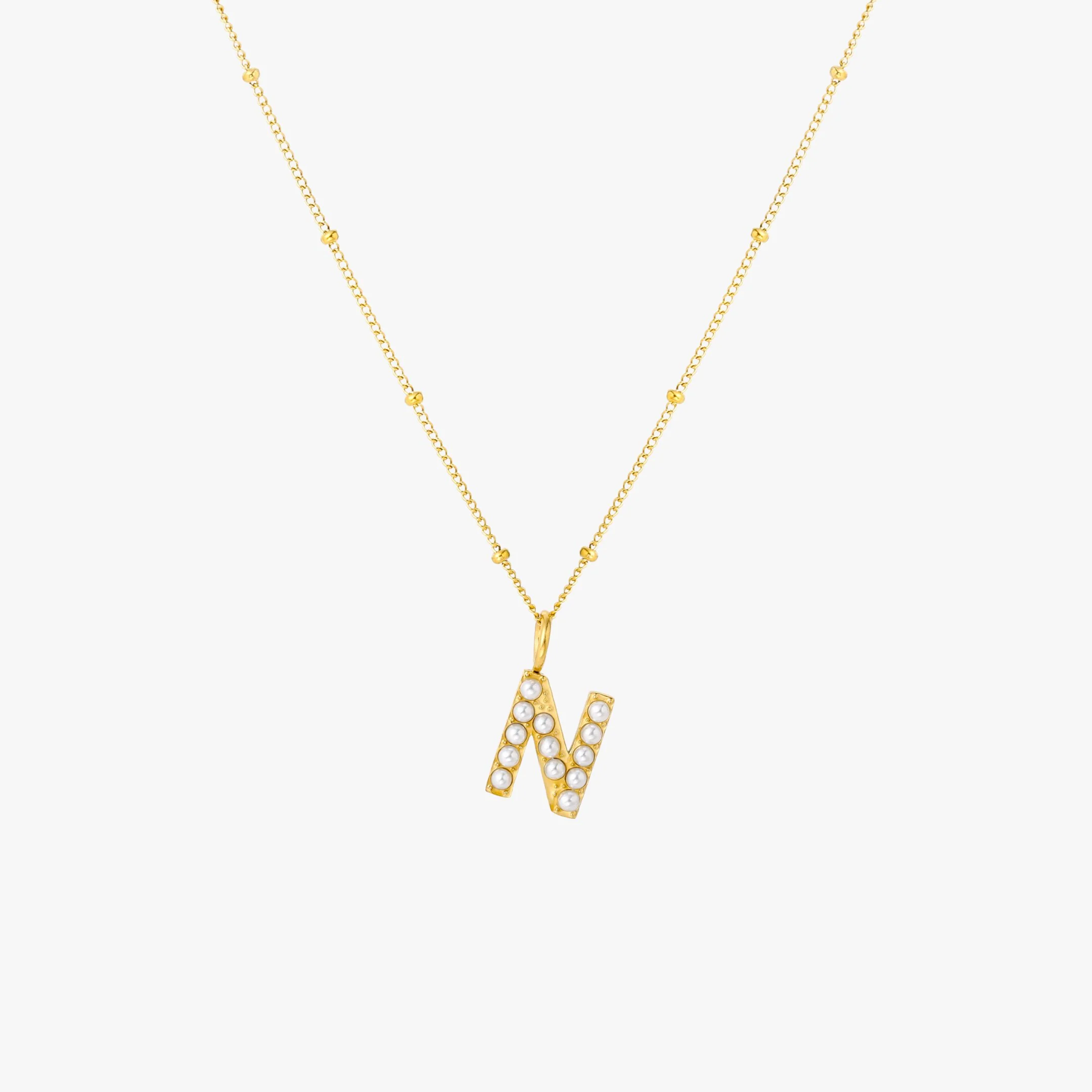 Pearl Initial Necklace - Image 22
