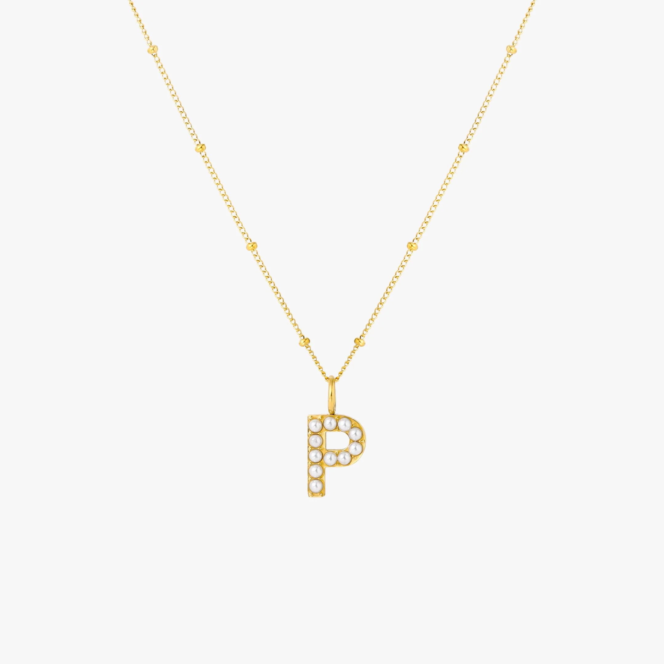 Pearl Initial Necklace - Image 24