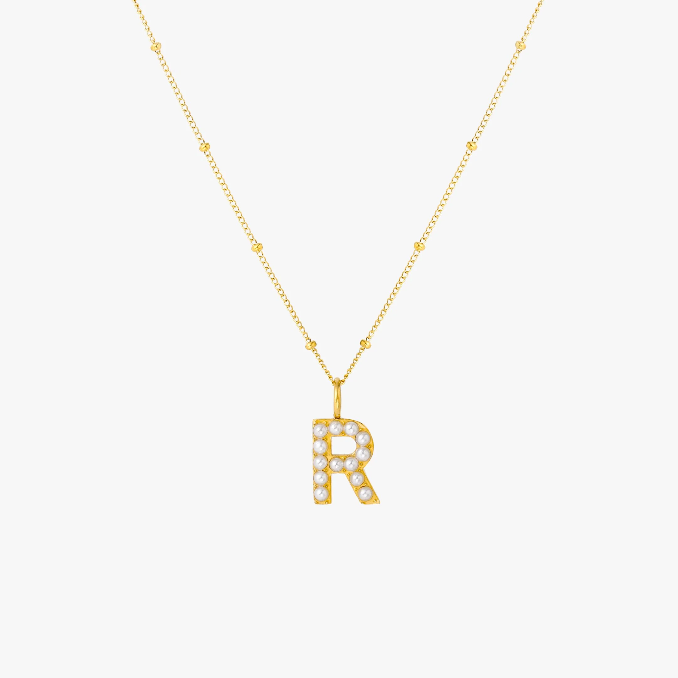 Pearl Initial Necklace - Image 26
