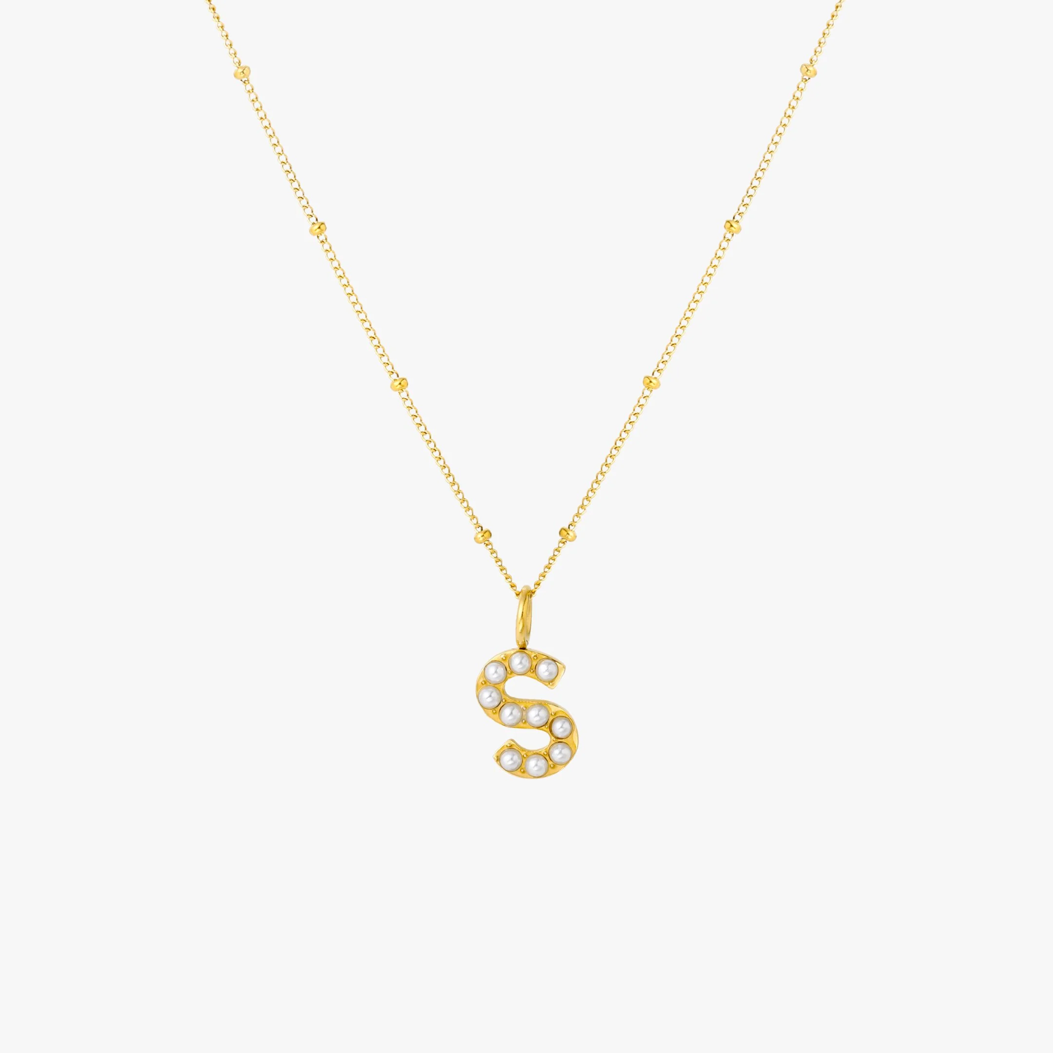 Pearl Initial Necklace - Image 27
