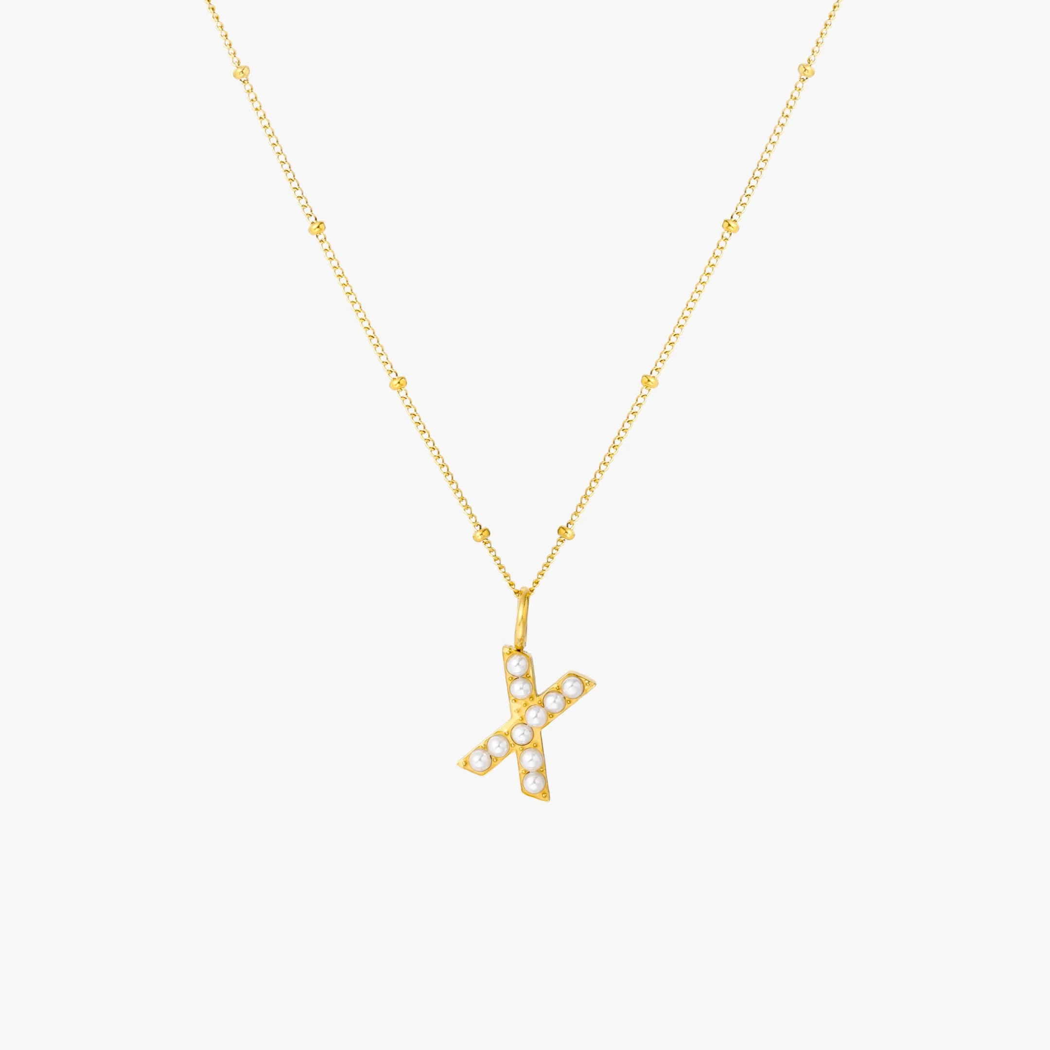 Pearl Initial Necklace - Image 32