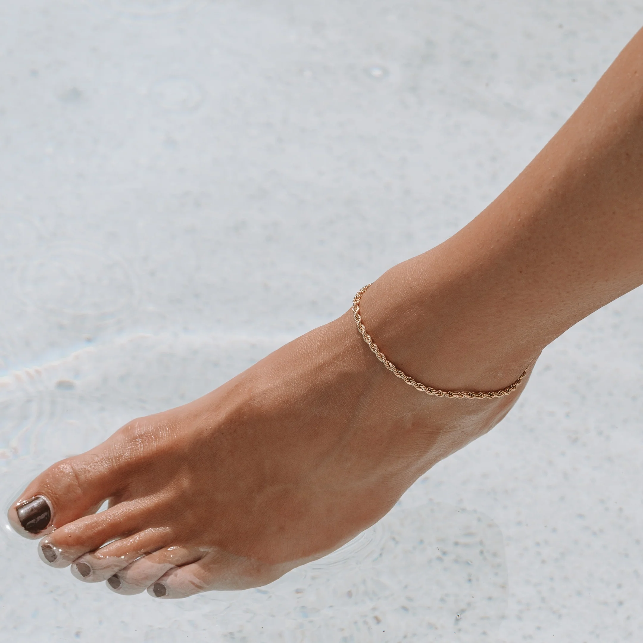 "Calvi" Rope Chain Anklet - Image 5