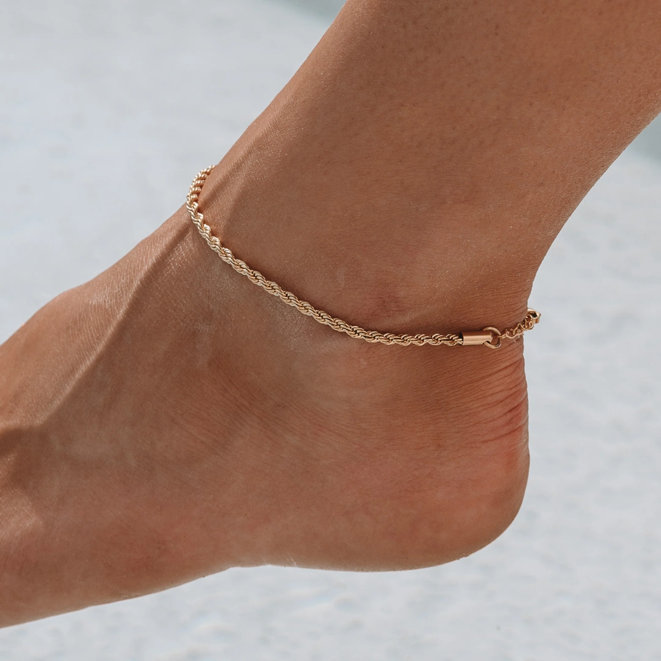 "Calvi" Rope Chain Anklet - Image 6