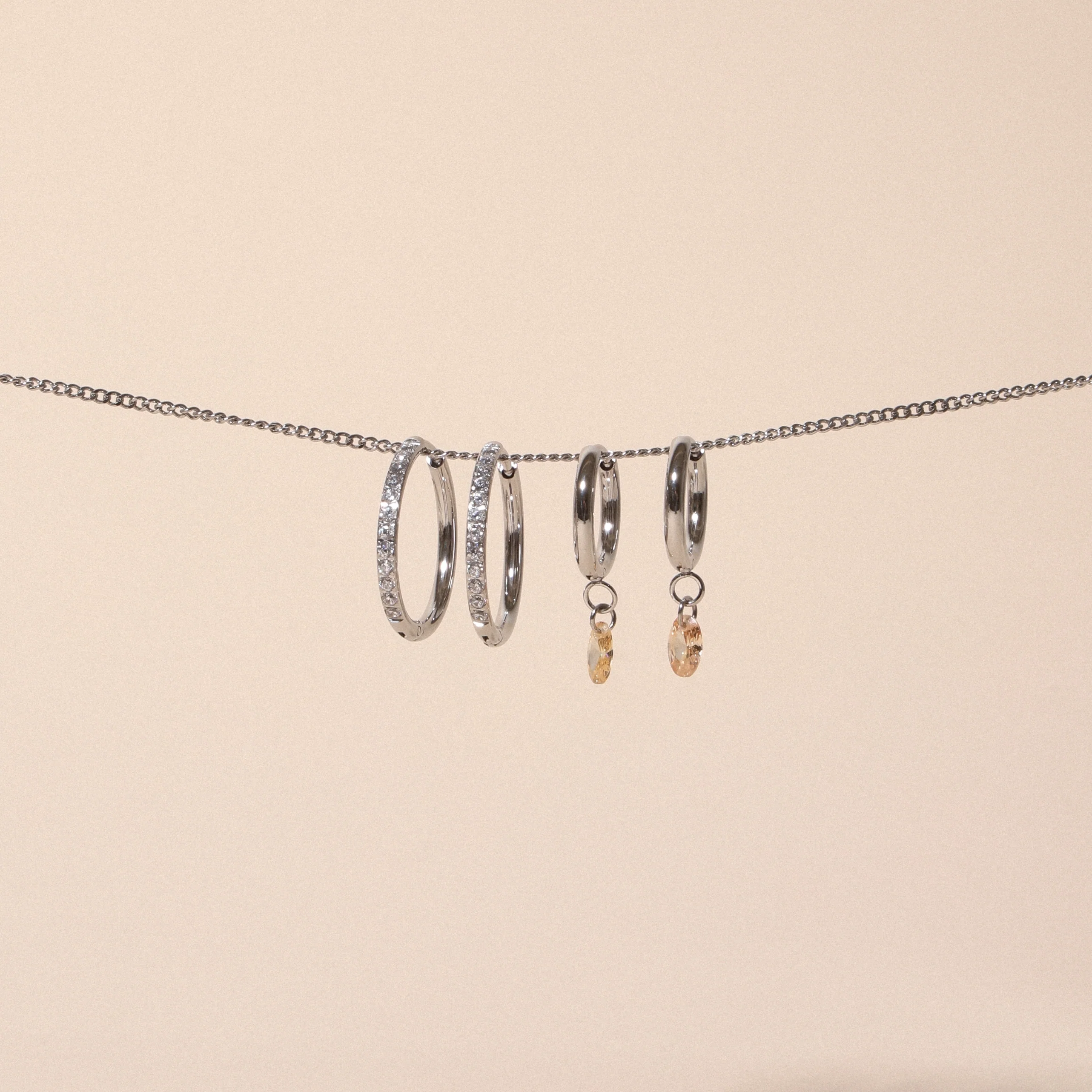 Rosé Drop Earrings - Image 8