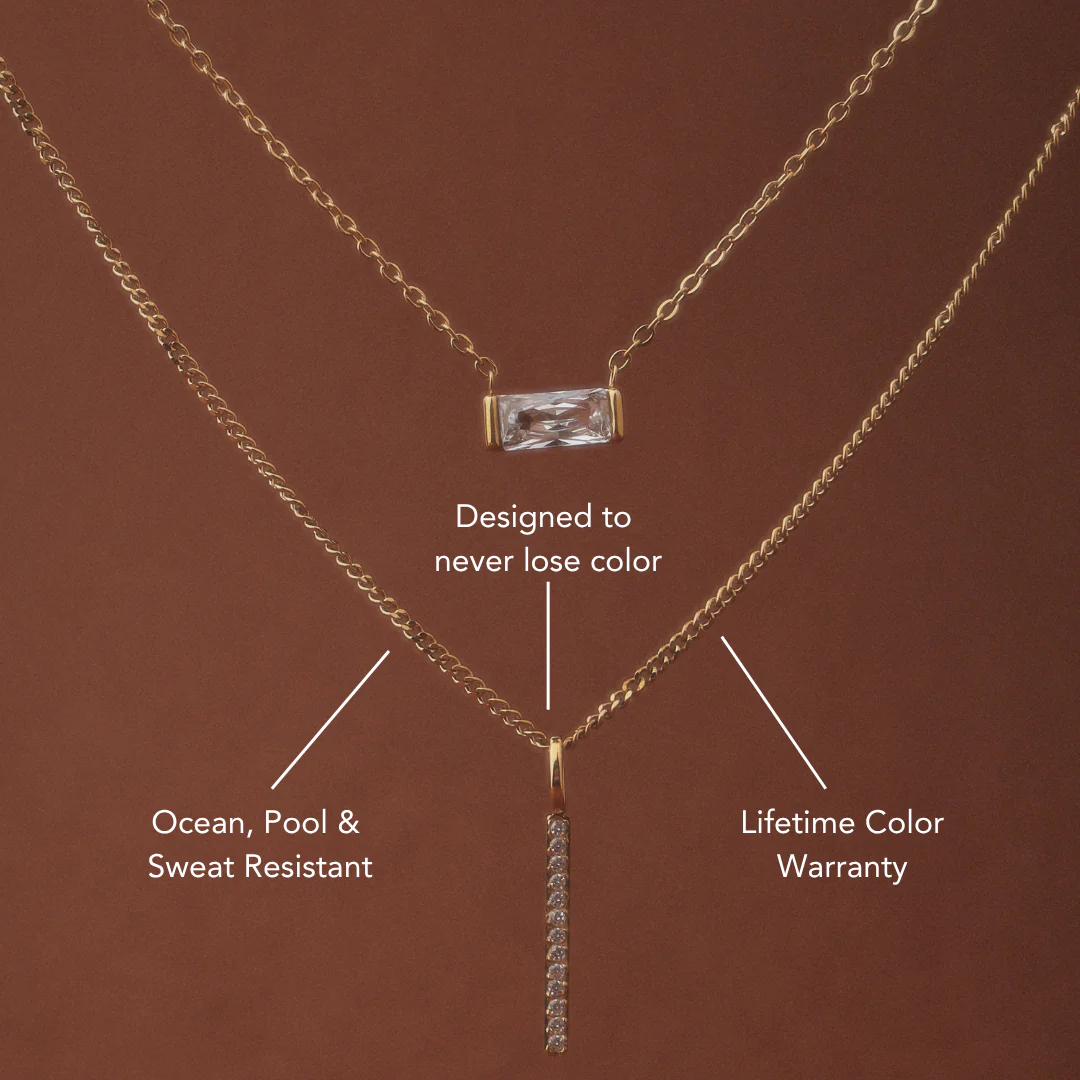 Sparkling Bar Necklace - Image 3