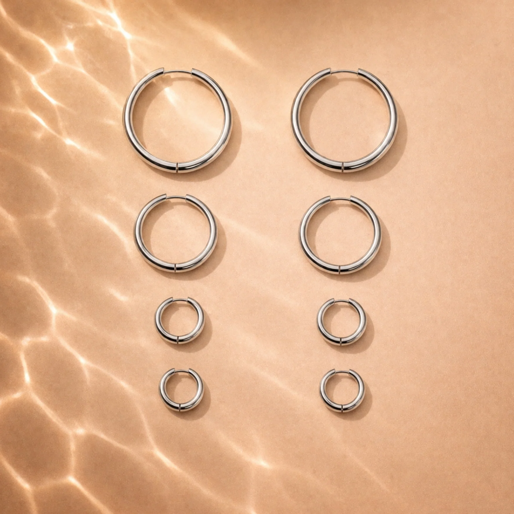 Thick Hoop Earrings - Image 11