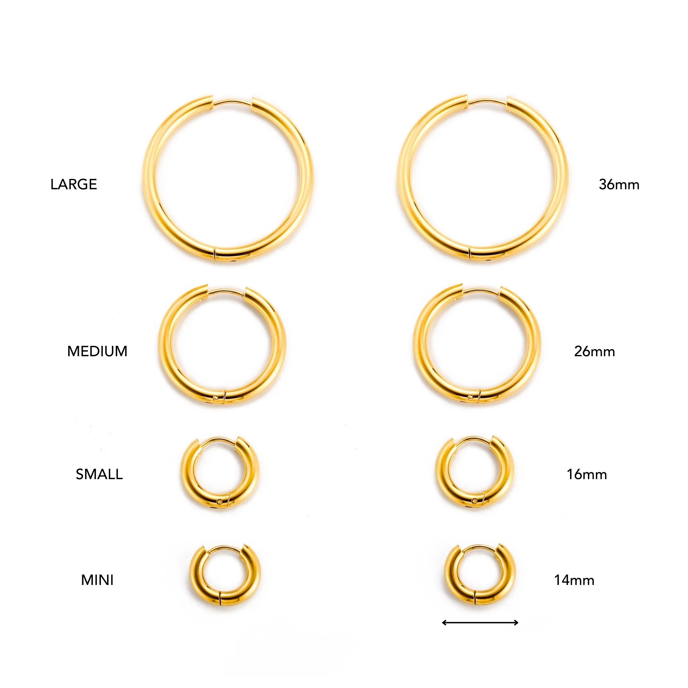 Thick Hoop Earrings - Image 5