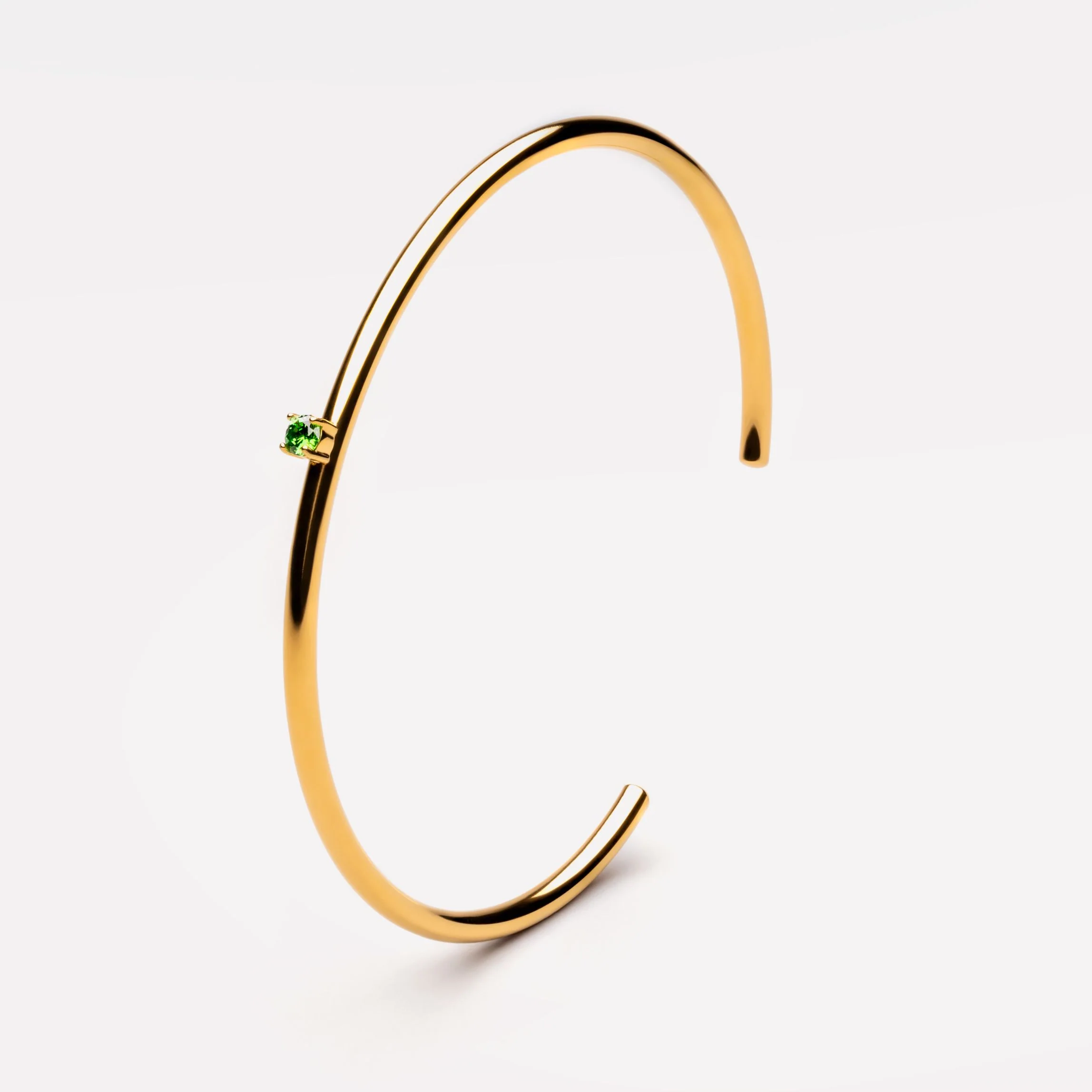 Thin Emerald Cuff - Image 2
