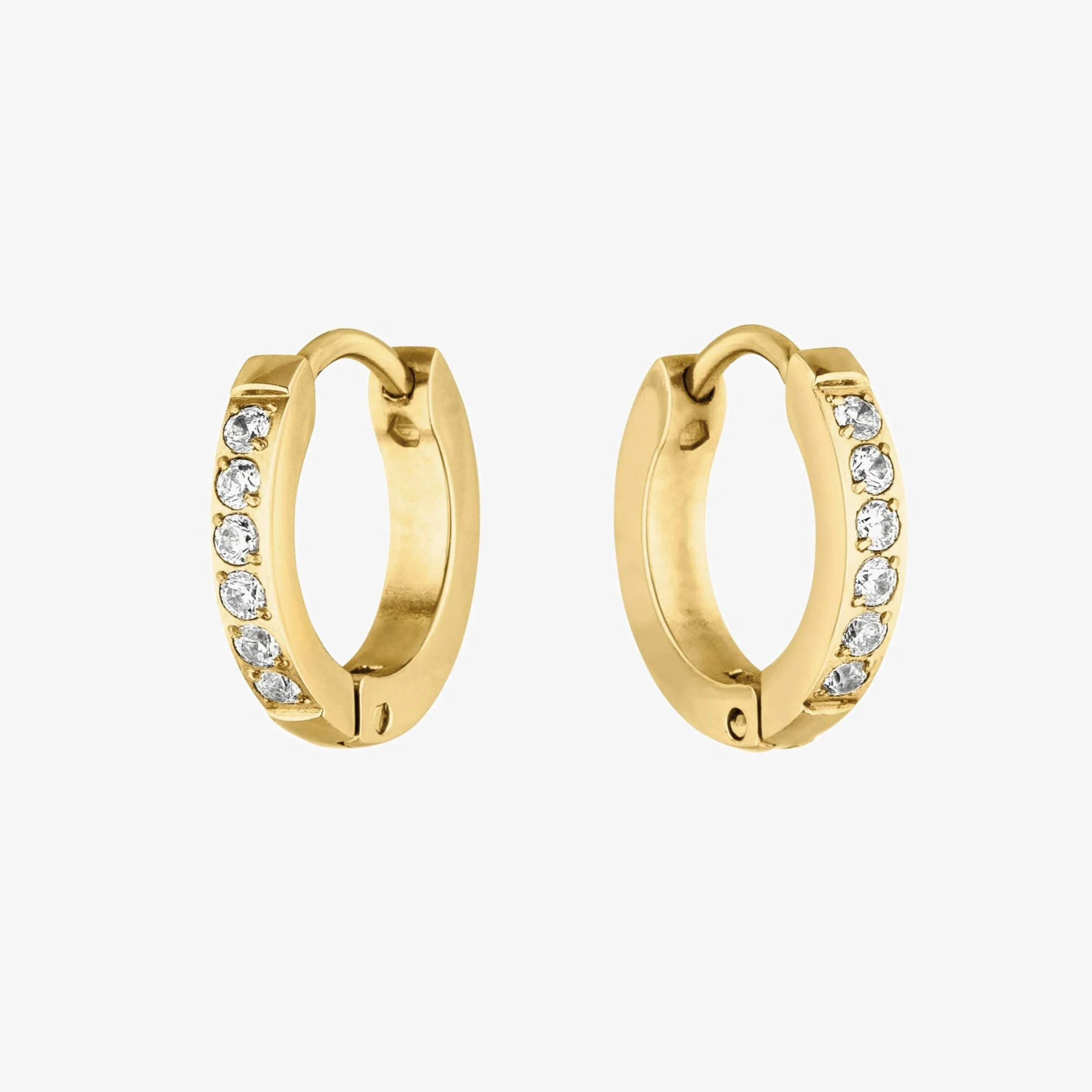 Tiny Gold Hoop Earrings - Image 12