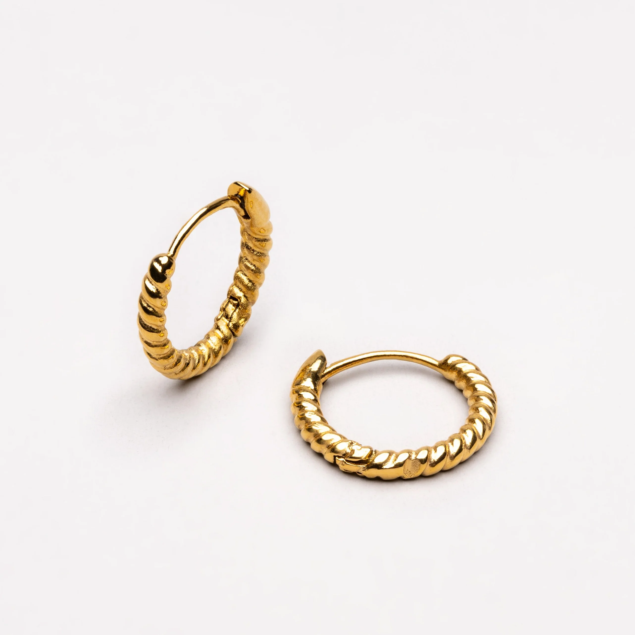 Twisted Hoops Earrings - Image 2